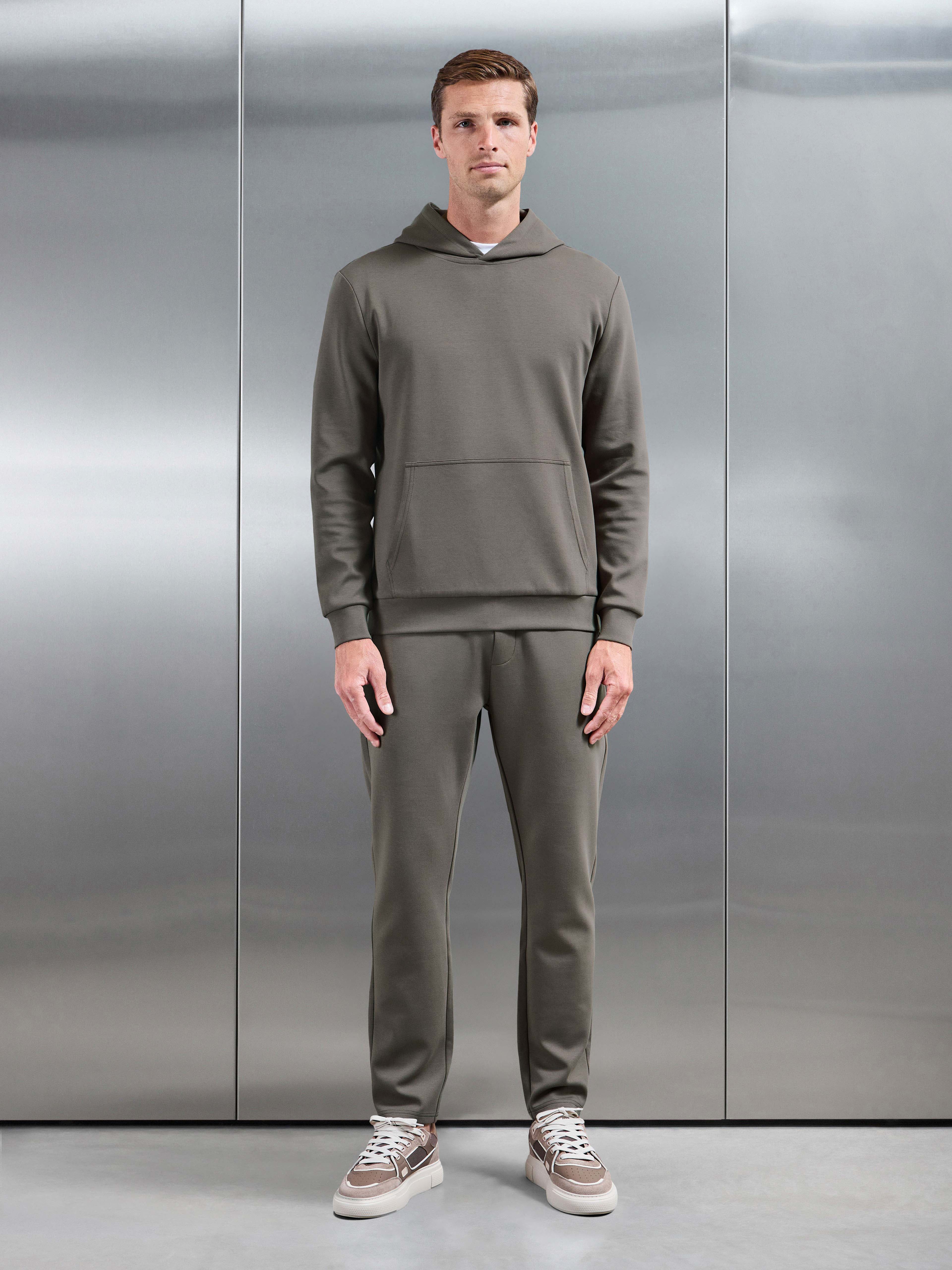 Interlock Jersey Essential Jogger in Taupe
