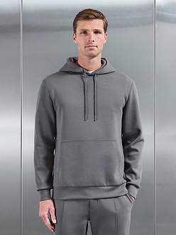 Interlock Jersey Hoodie in Charcoal
