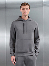 Interlock Jersey Hoodie in Charcoal