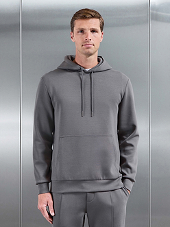 Interlock Jersey Hoodie in Charcoal