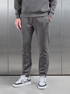 Interlock Jersey Tapered Jogger in Charcoal