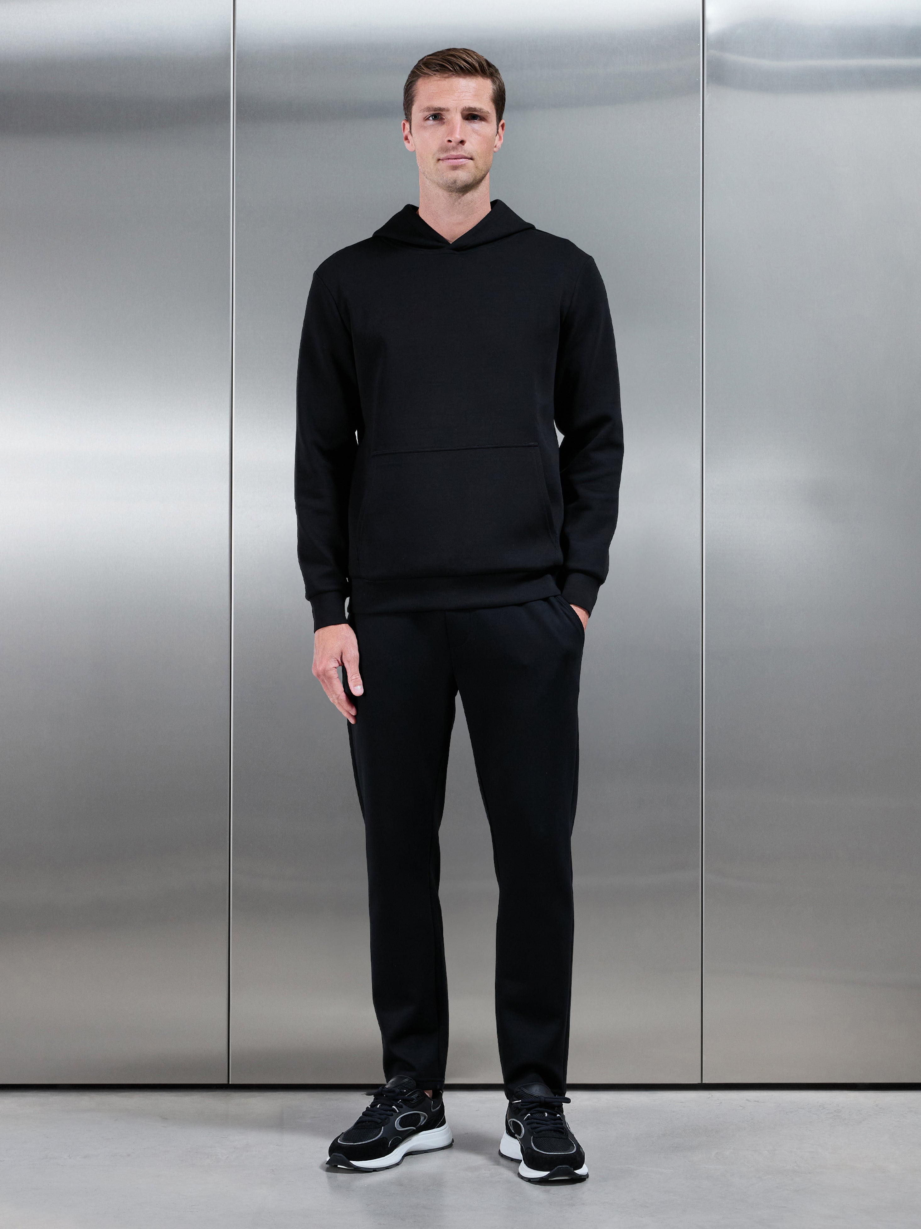 Interlock Jersey Essential Jogger in Black