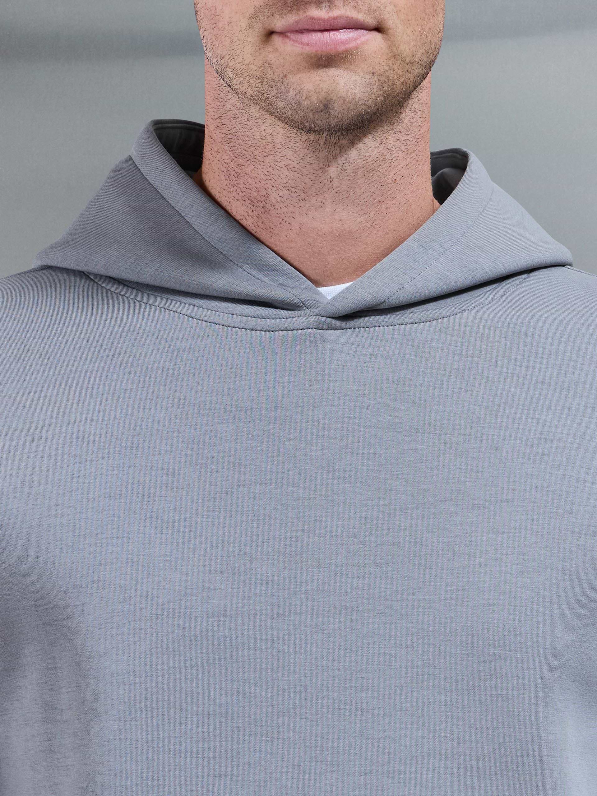 Interlock Jersey Essential Hoodie in Grey