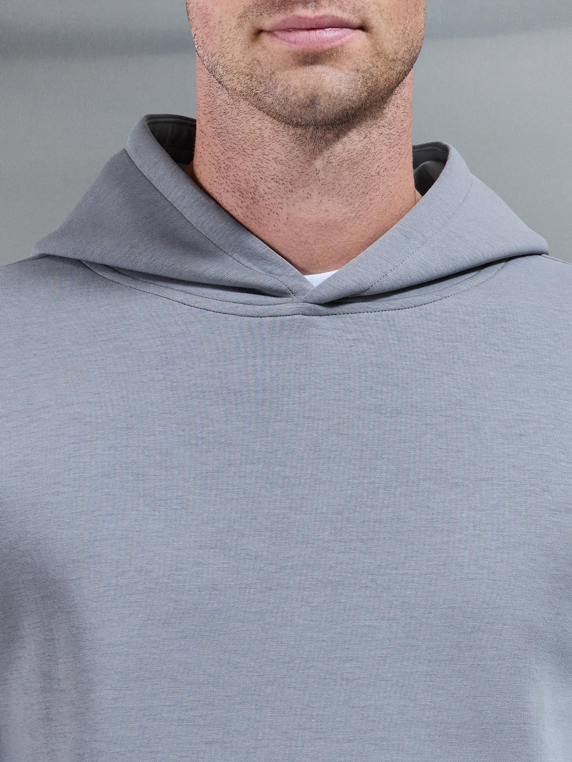 Interlock Jersey Essential Hoodie in Grey
