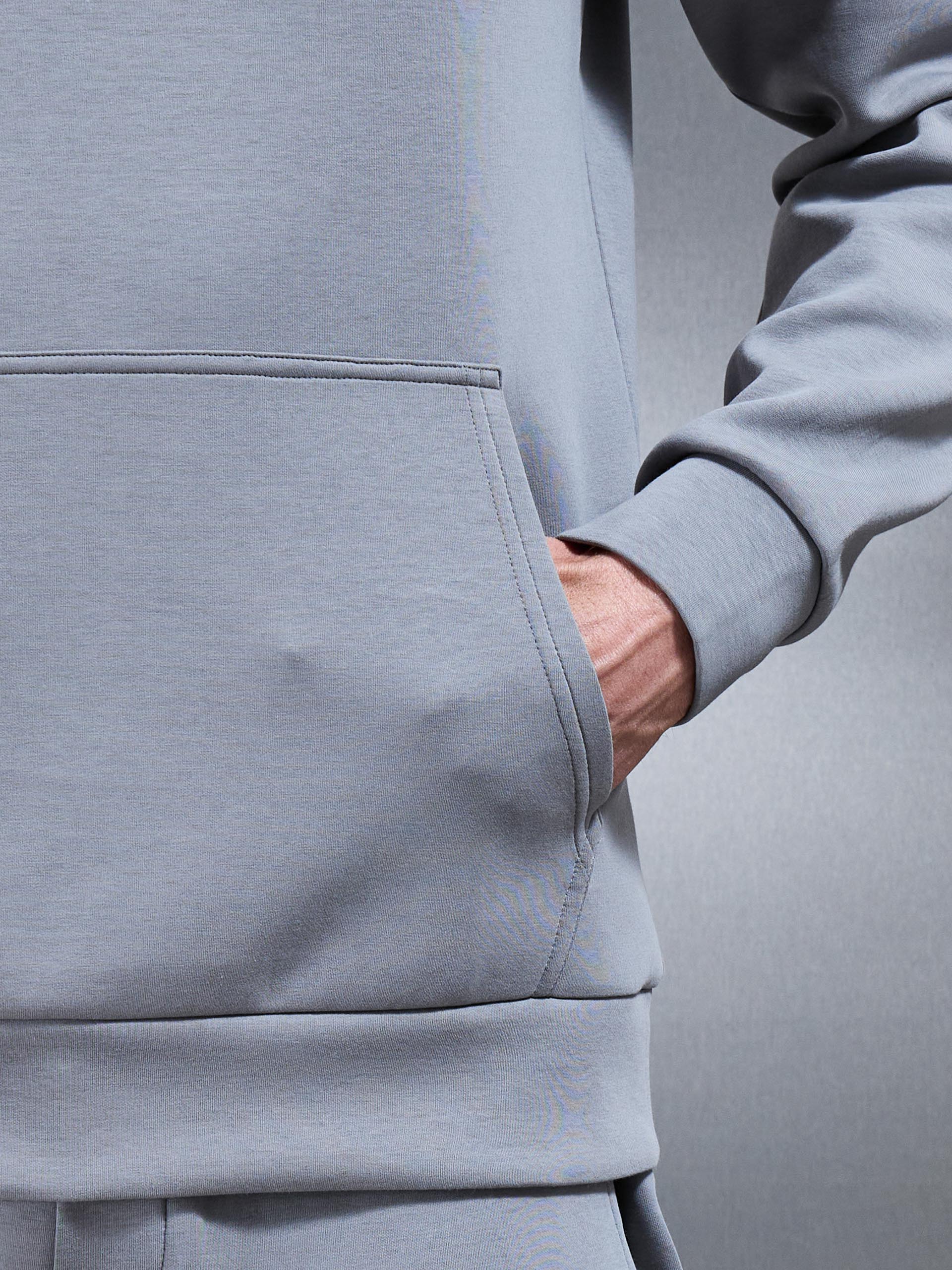 Interlock Jersey Essential Hoodie in Grey