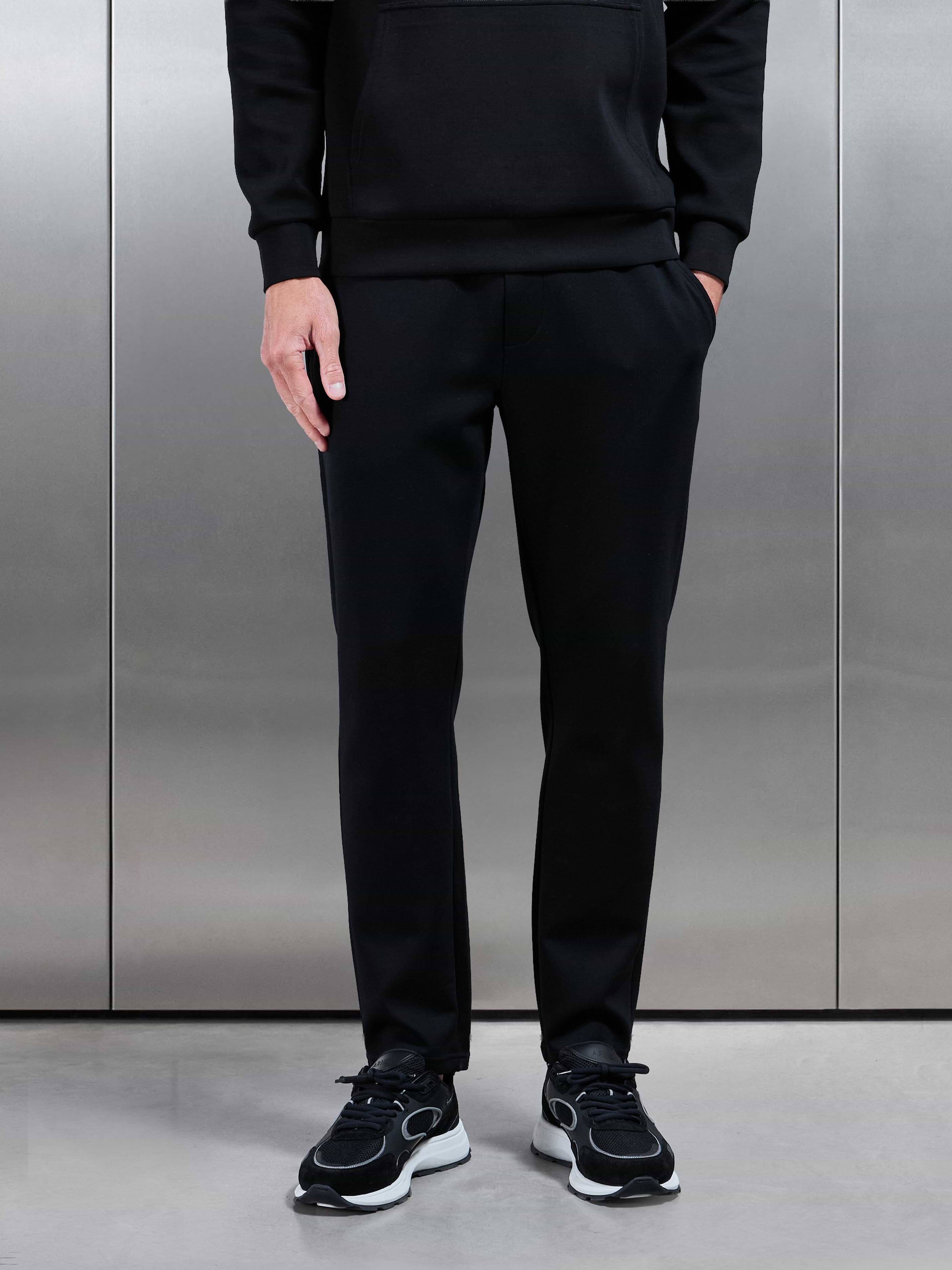 Interlock Jersey Essential Jogger in Black