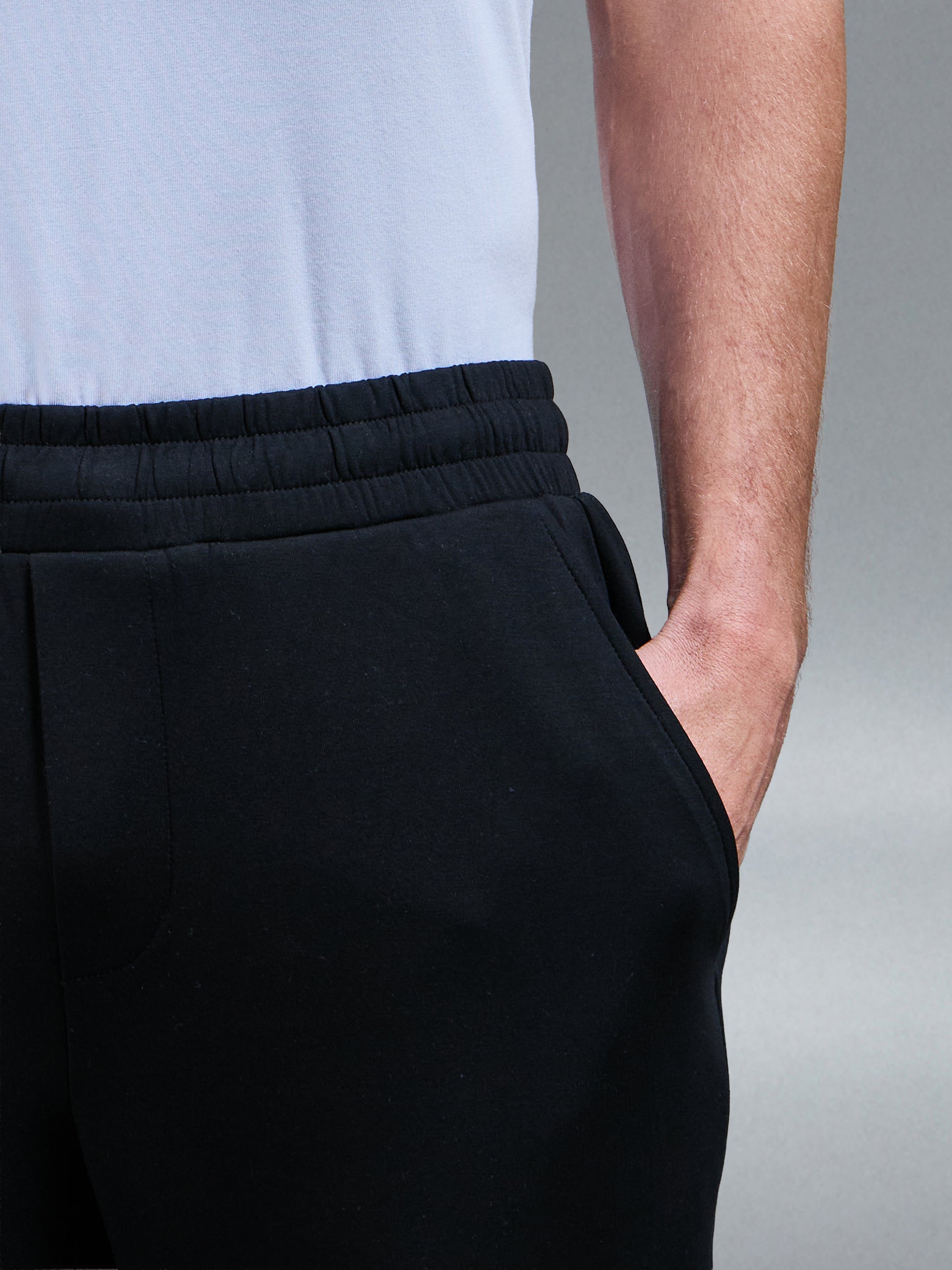 Interlock Jersey Essential Jogger in Black