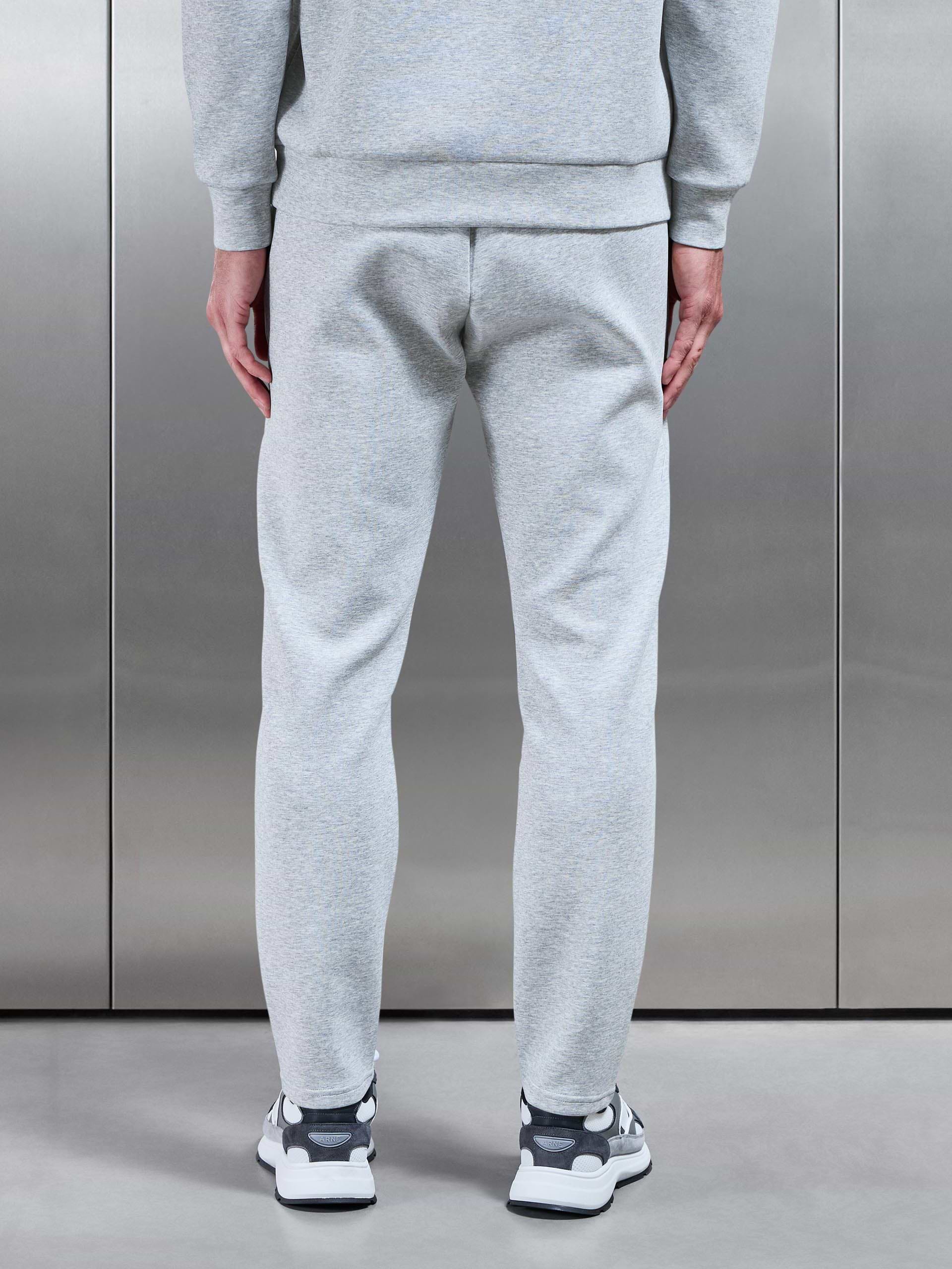 Interlock Jersey Essential Jogger in Marl Grey