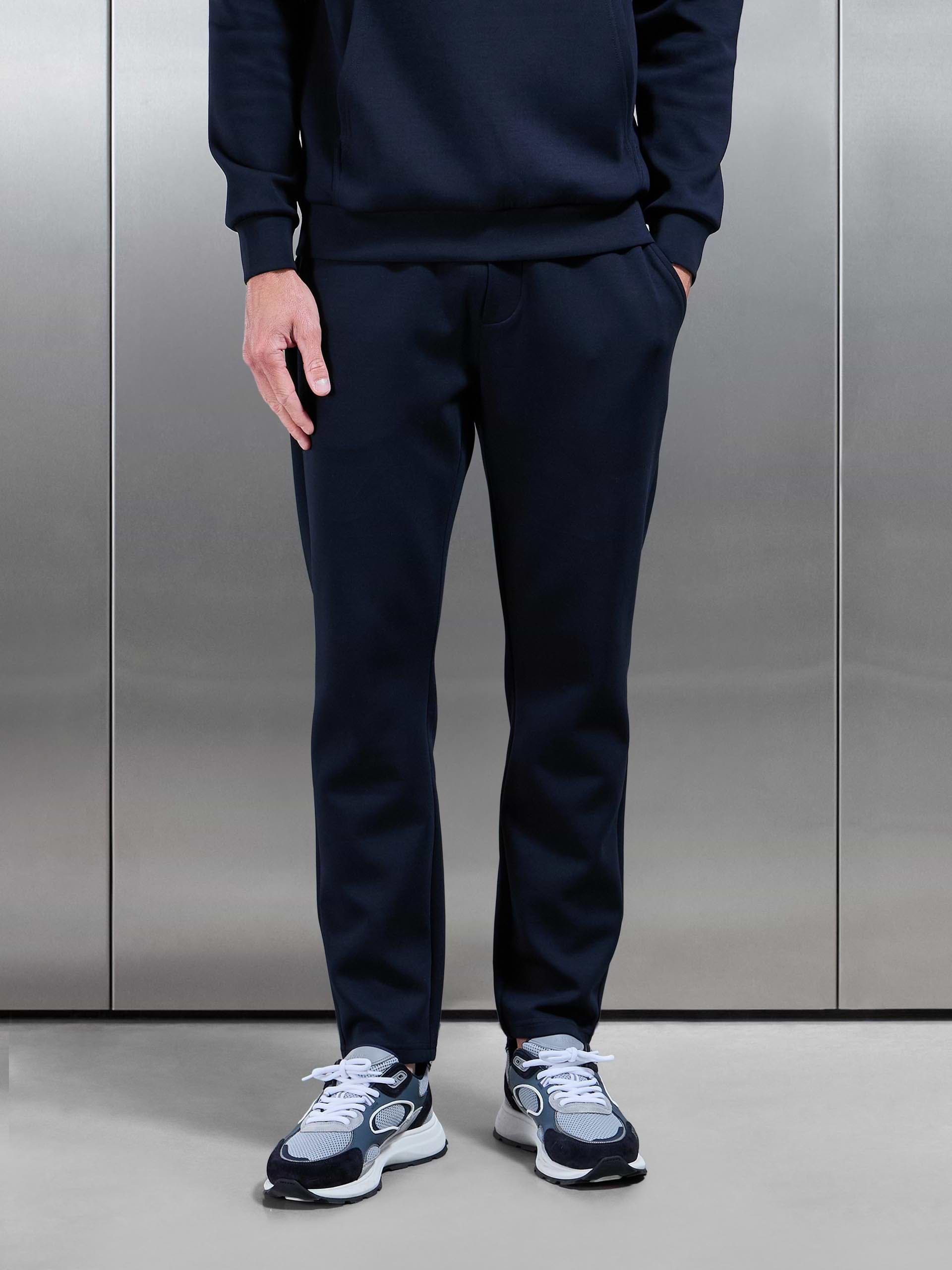 Interlock Jersey Essential Jogger in Navy