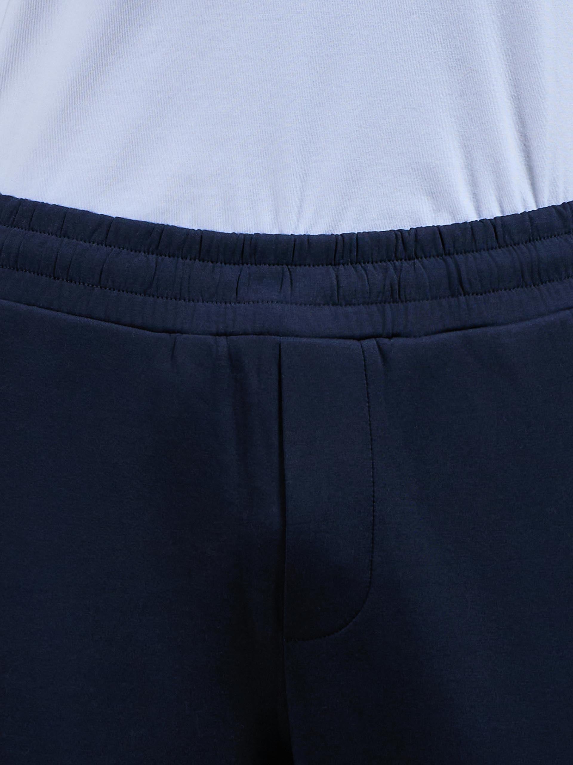 Interlock Jersey Essential Jogger in Navy