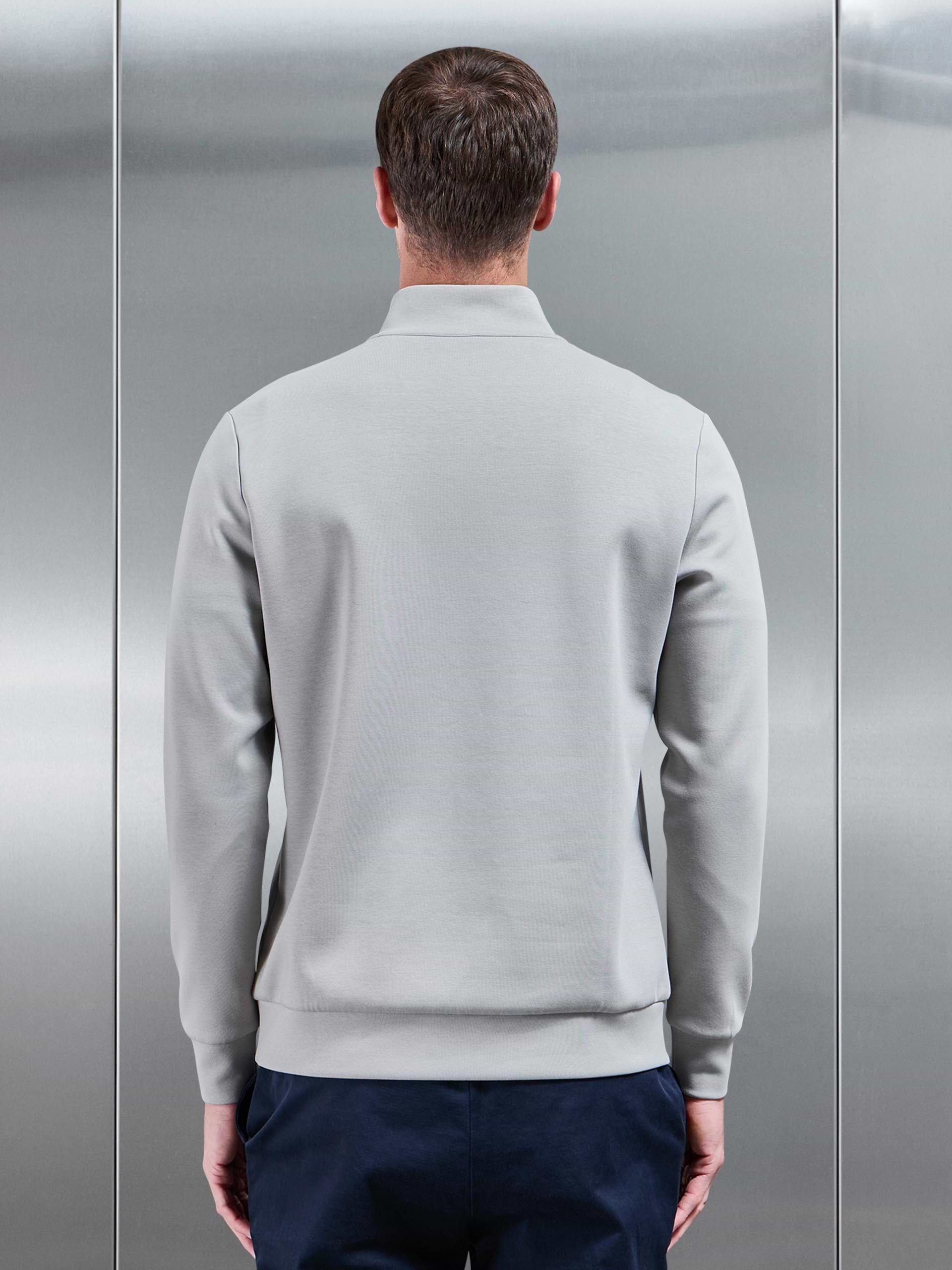 Interlock Jersey Half Zip in Stone
