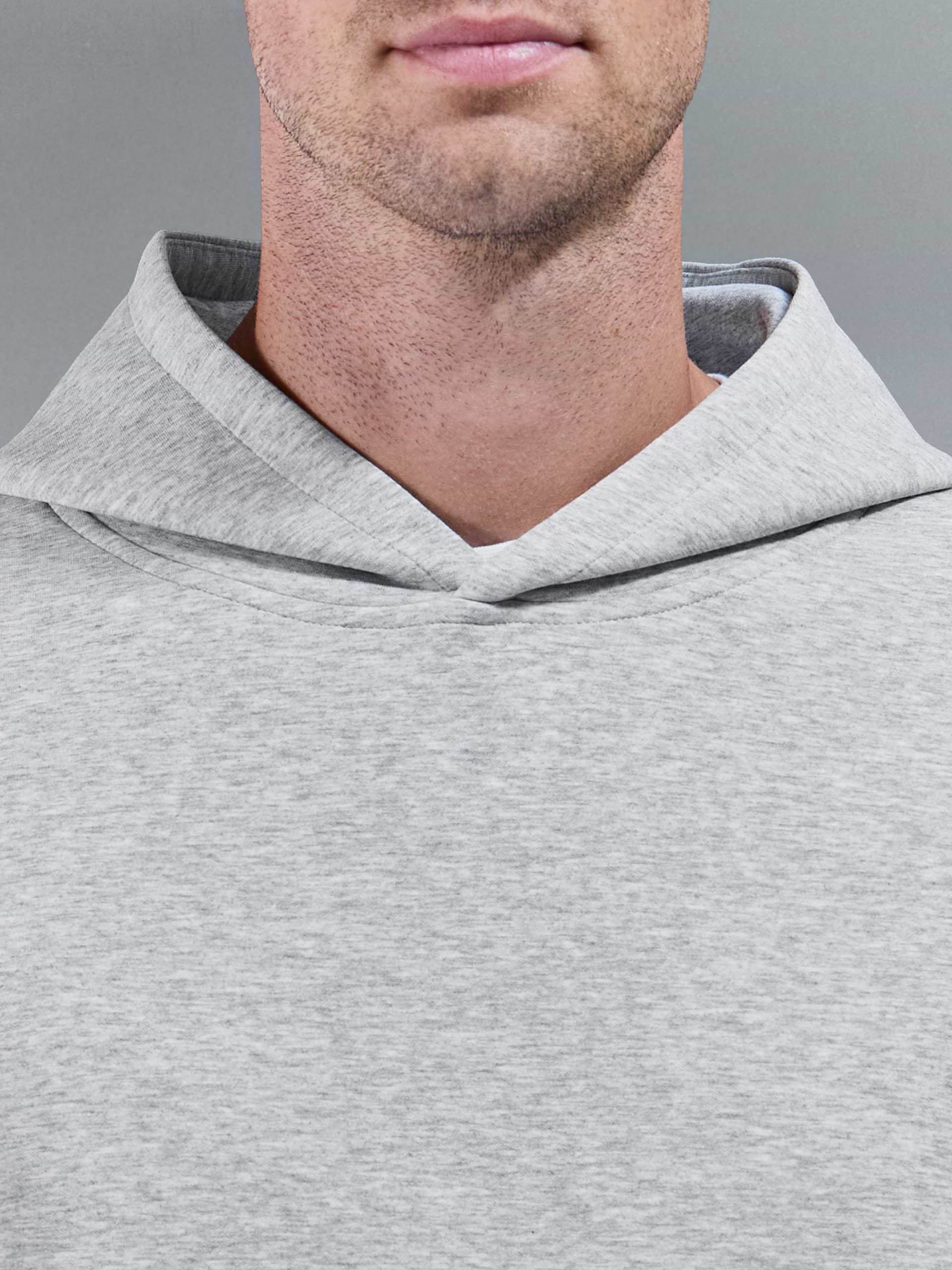 Interlock Jersey Essential Hoodie in Marl Grey