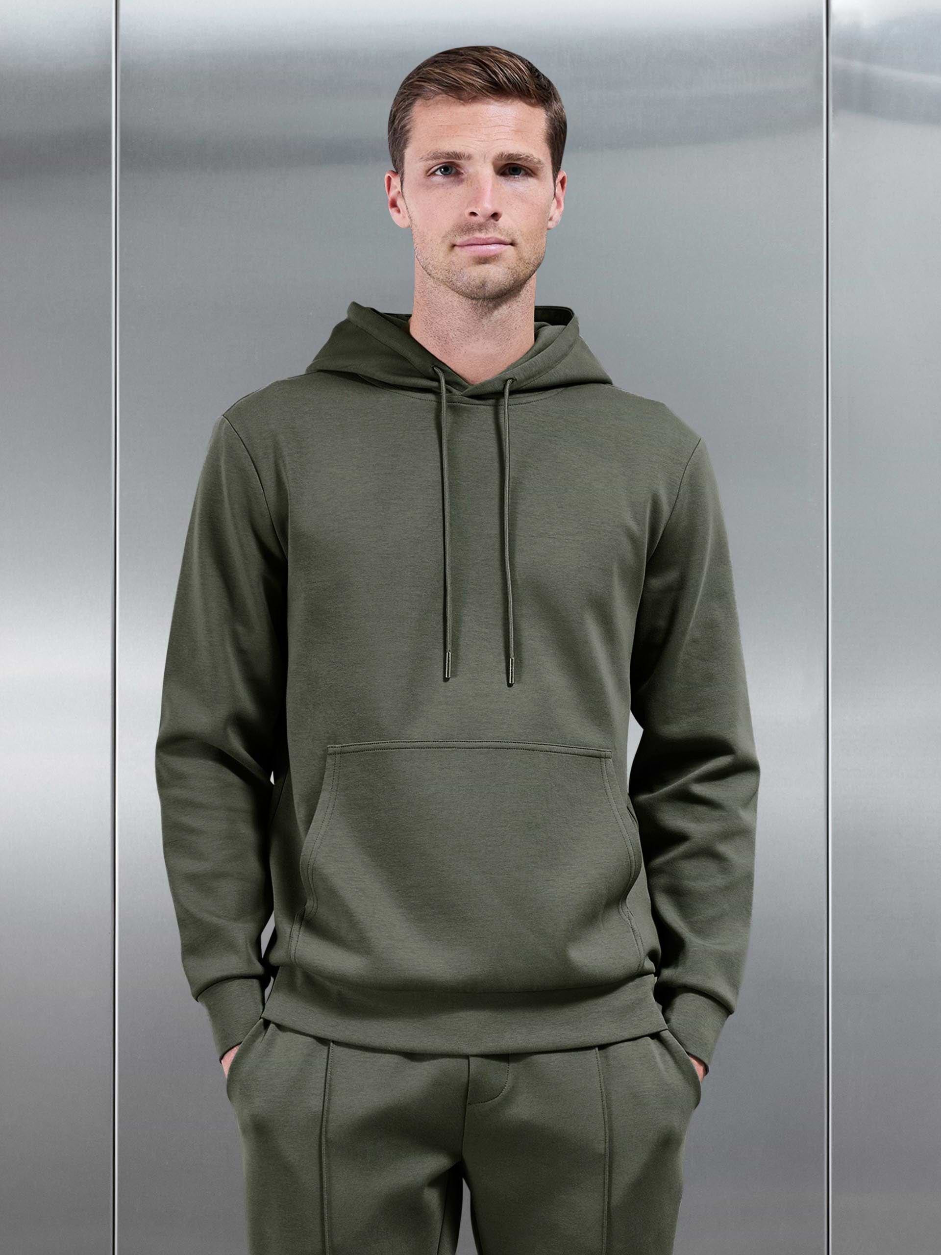 Interlock Jersey Hoodie in Sage