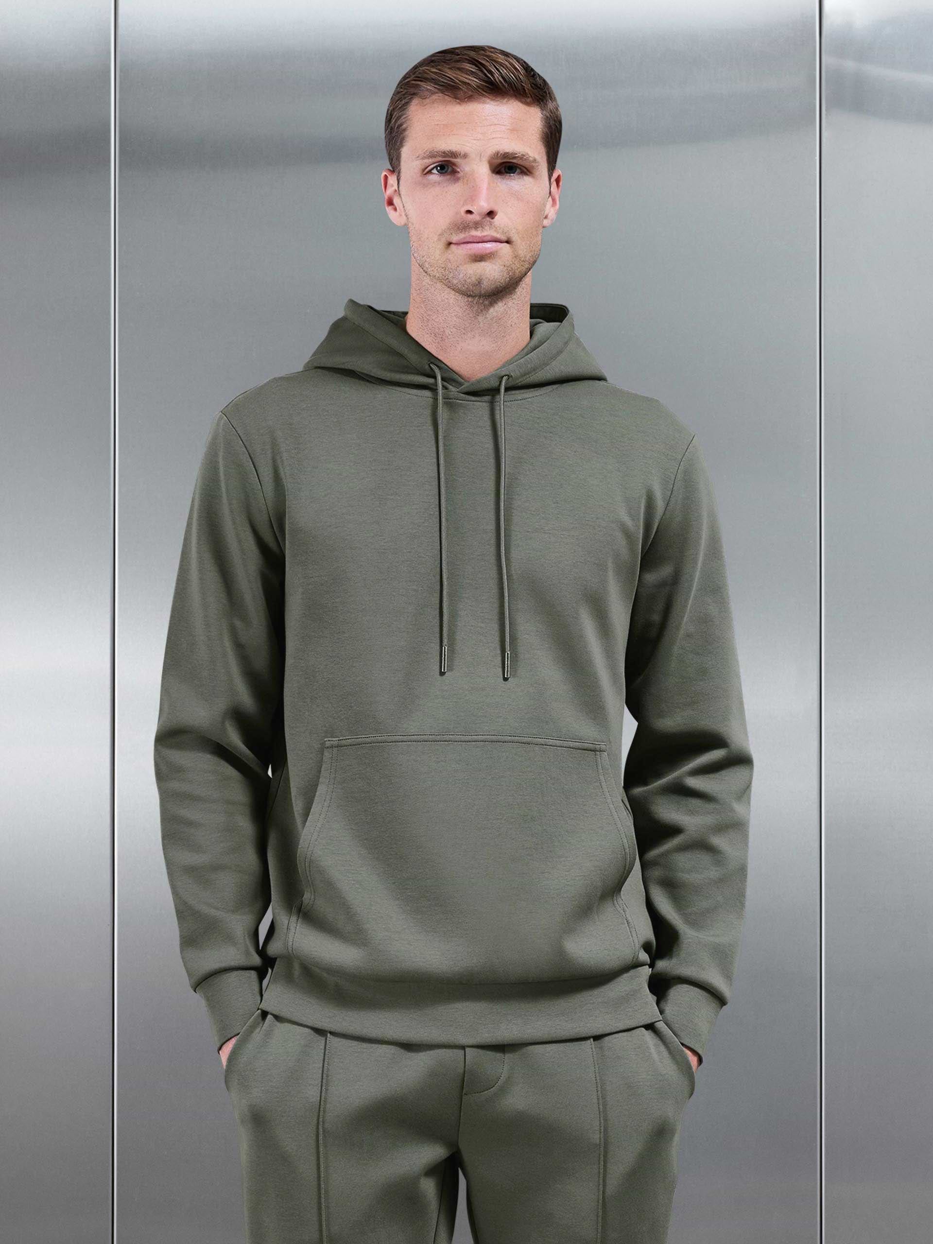 Interlock Jersey Hoodie in Sage