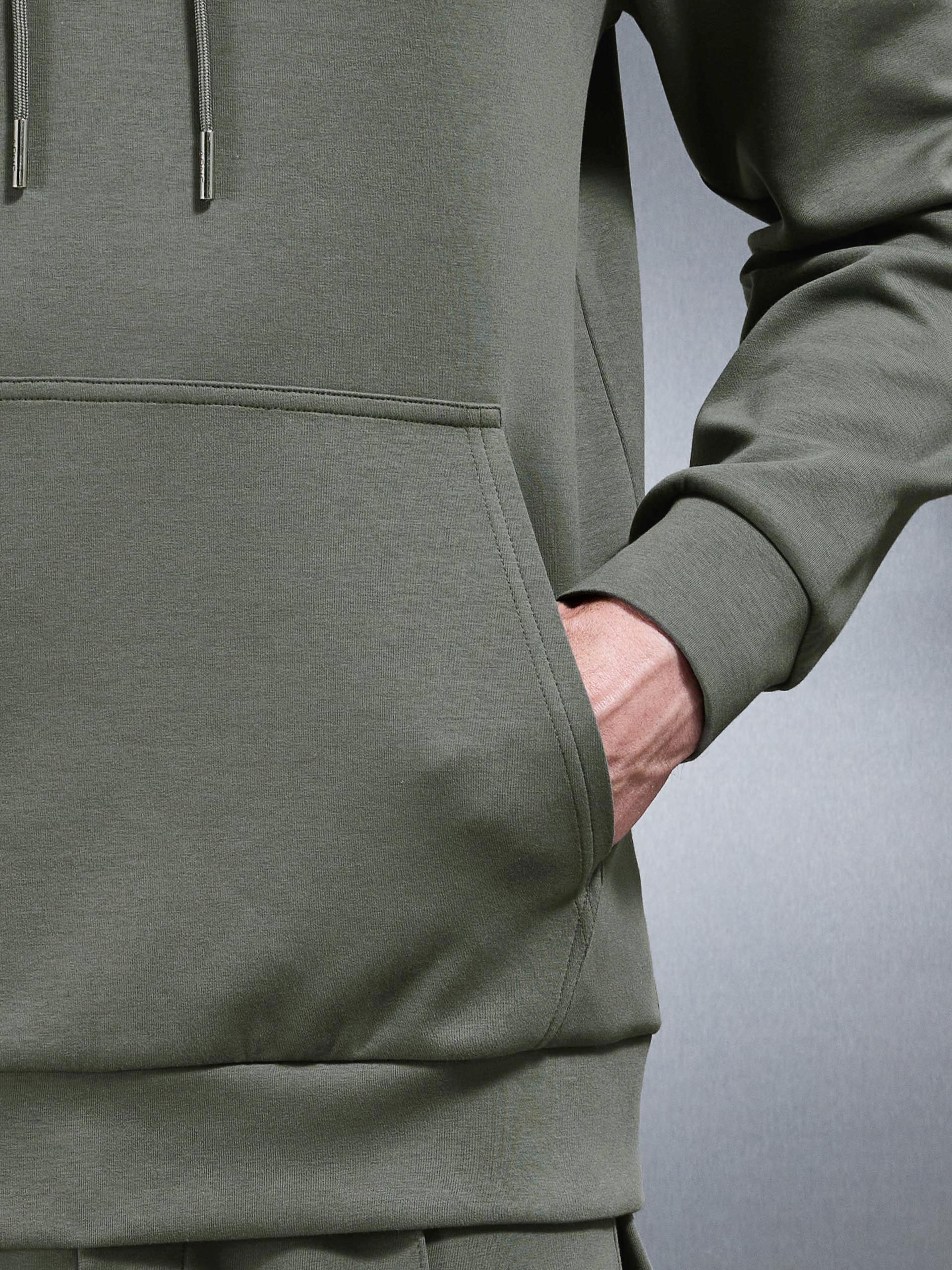 Interlock Jersey Hoodie in Sage