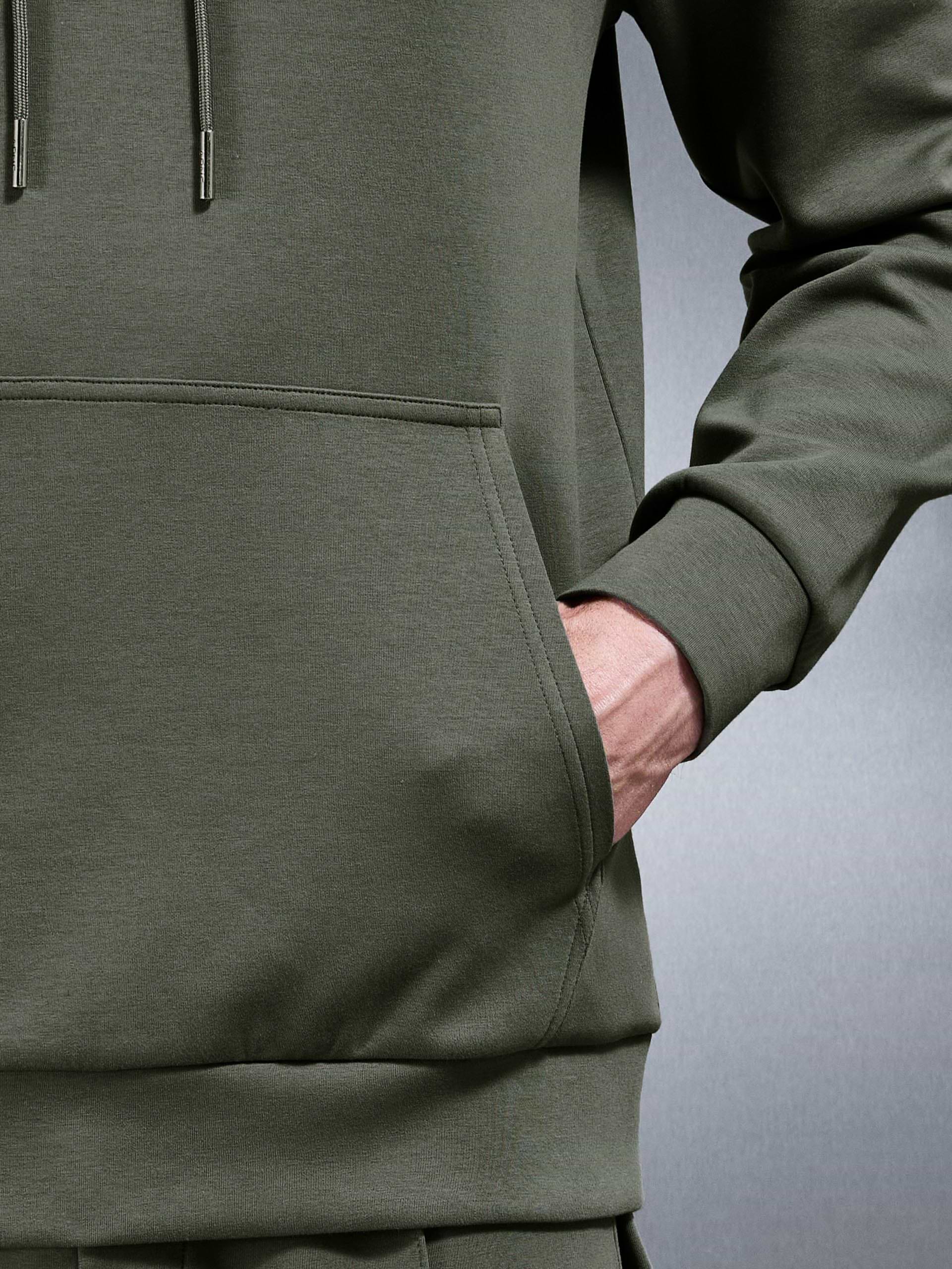 Interlock Jersey Hoodie in Sage
