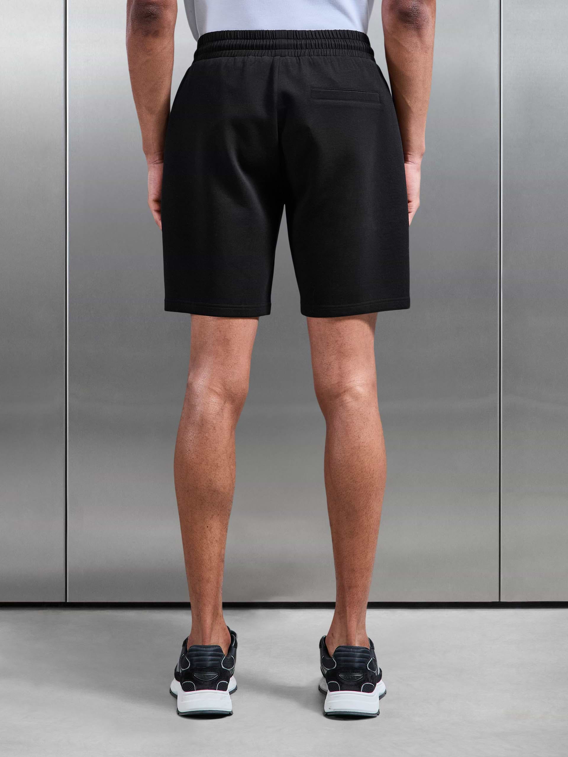 Interlock Jersey Short in Black