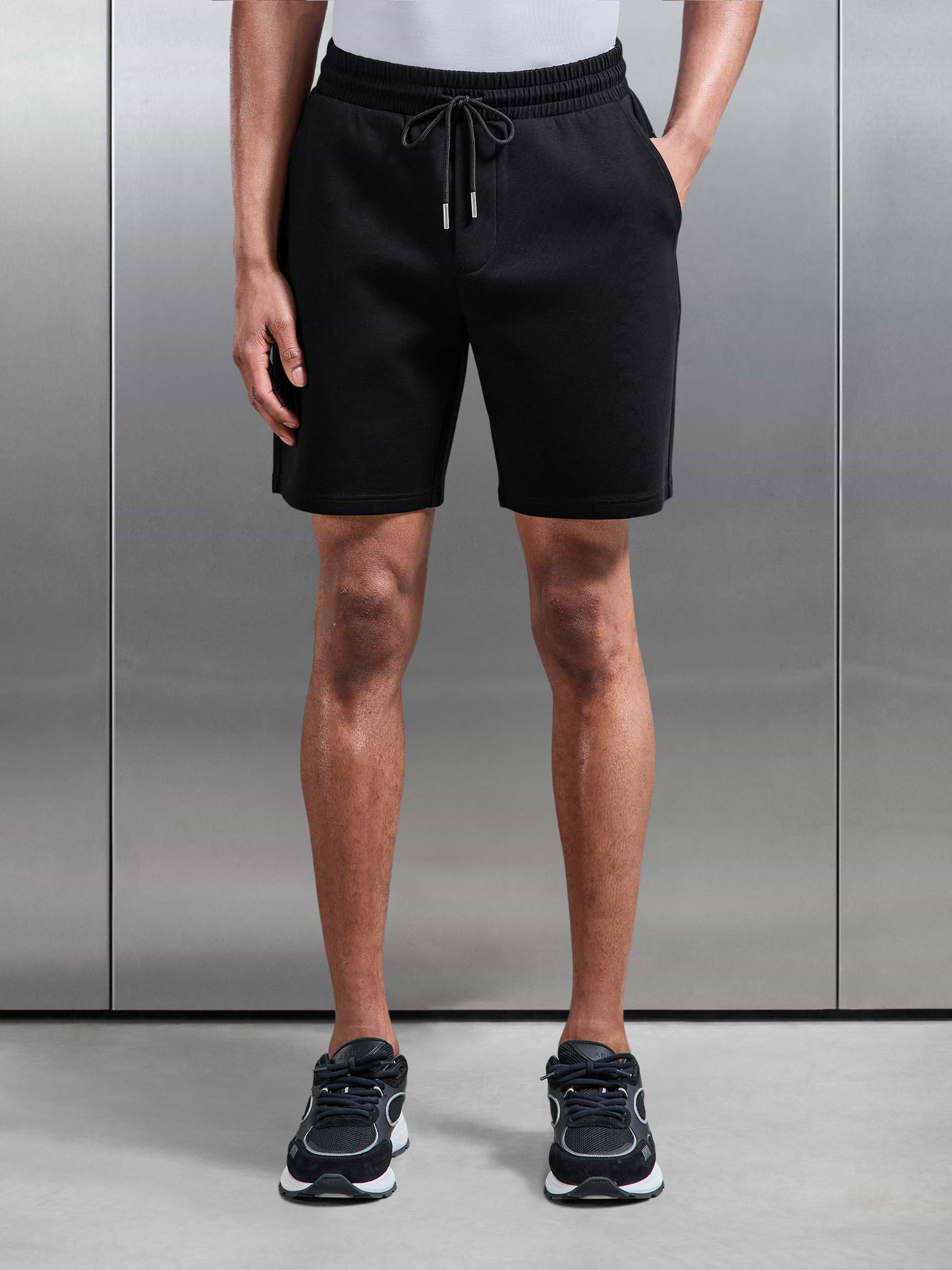 Interlock Jersey Short in Black