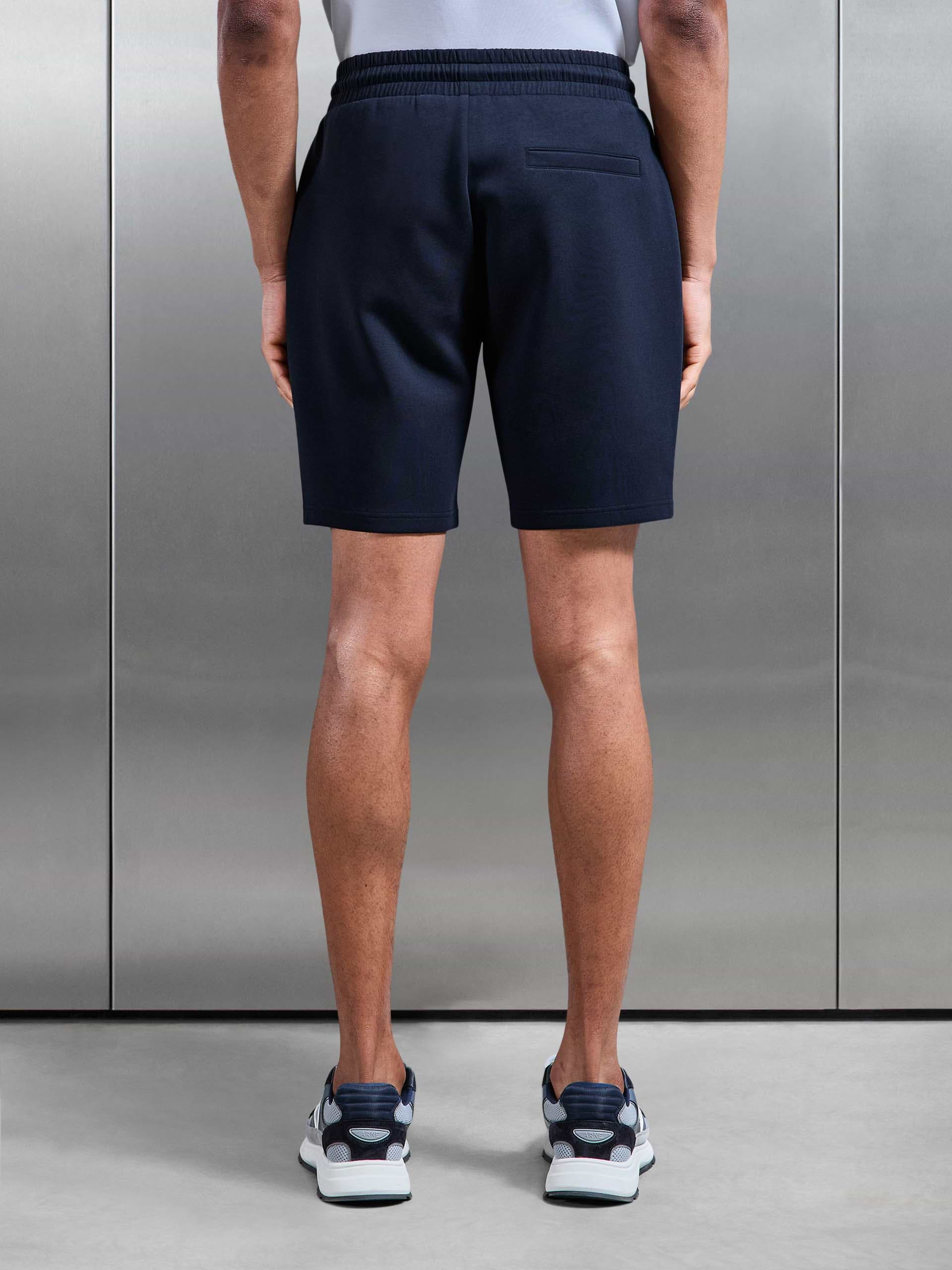 Interlock Jersey Short in Navy