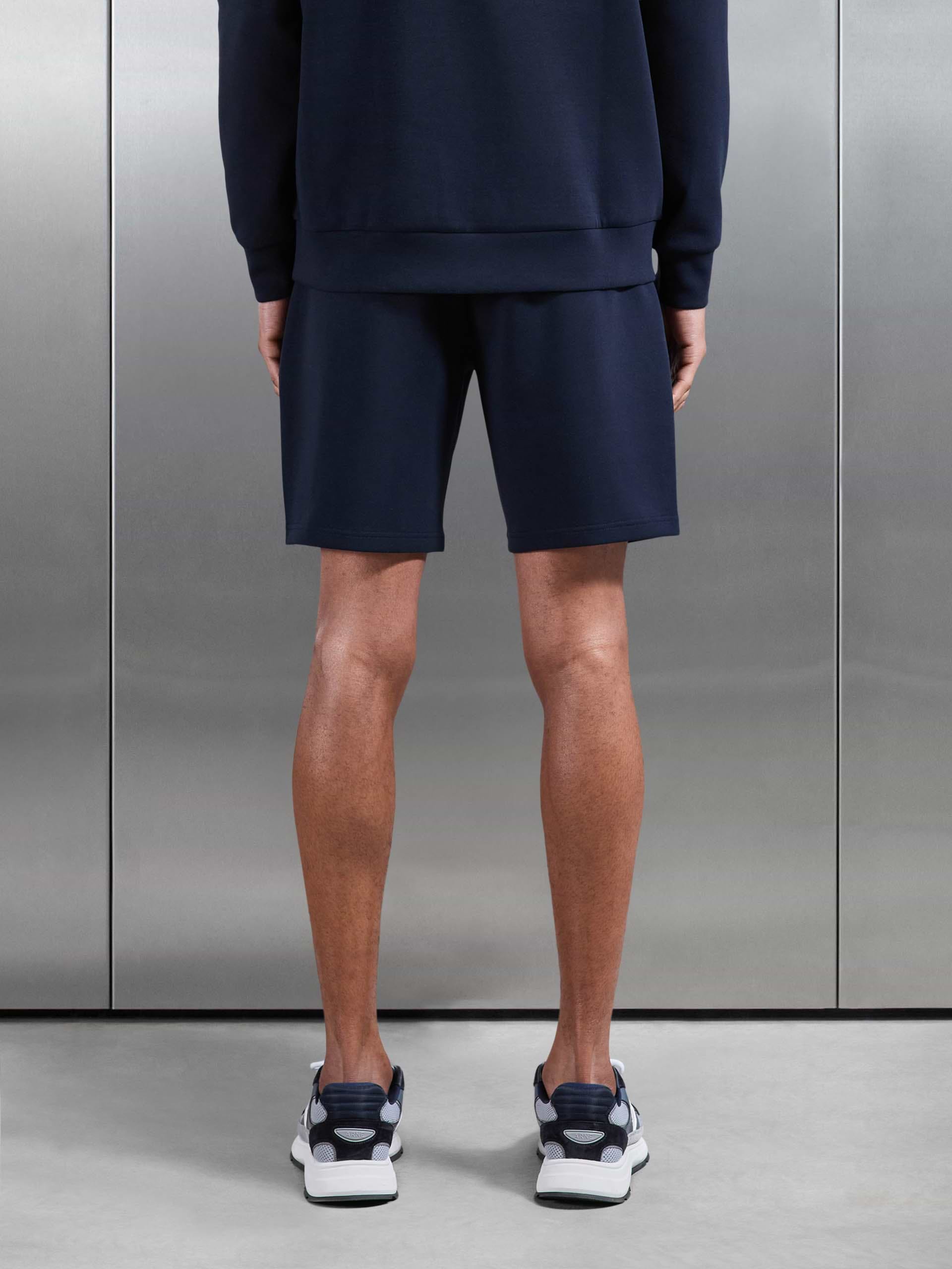 Interlock Jersey Short in Navy