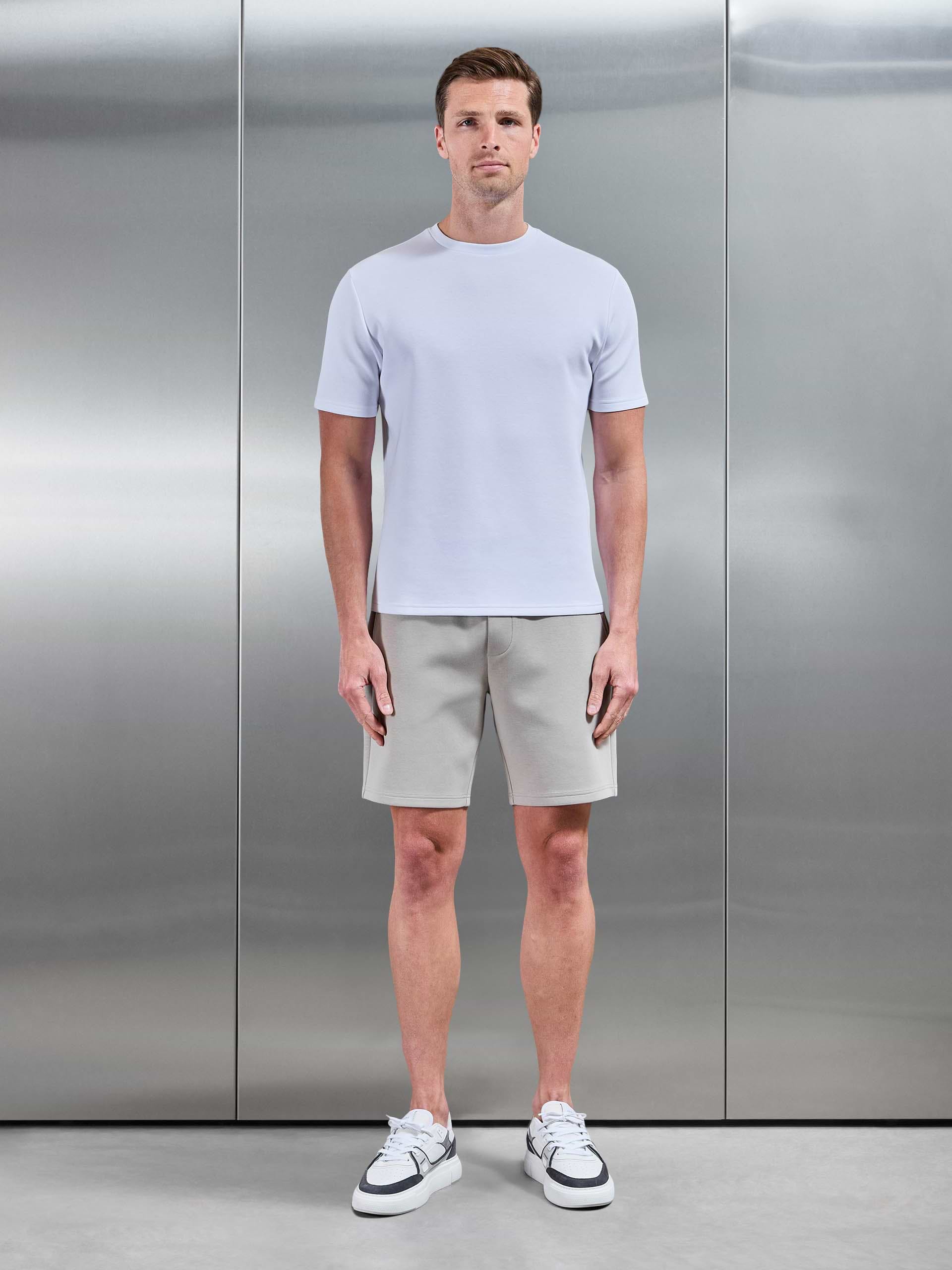 Interlock Jersey Short in Stone