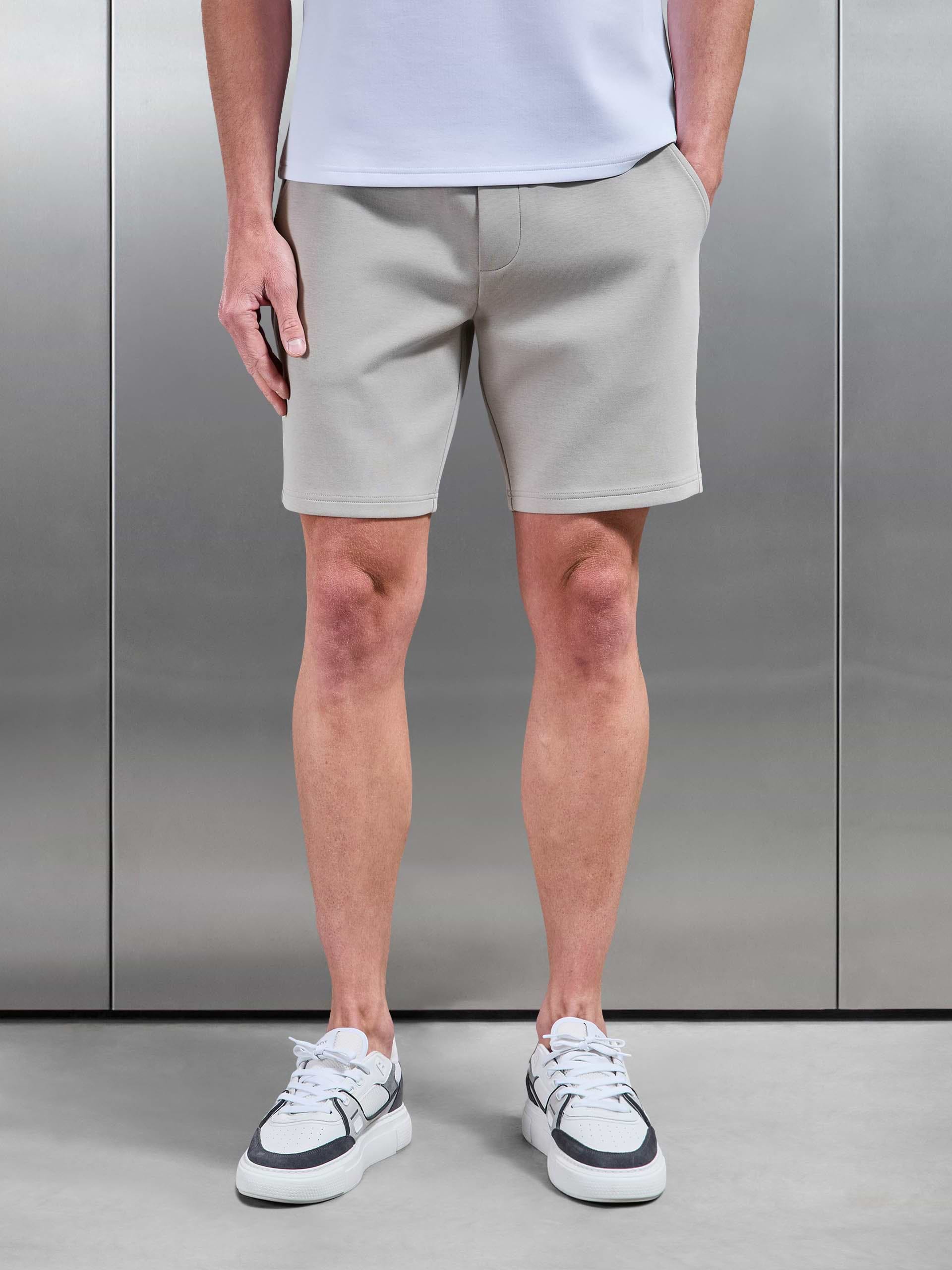 Interlock Jersey Short in Stone