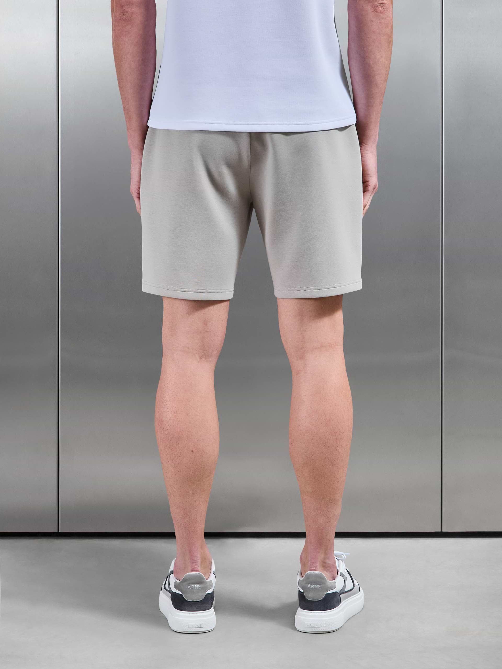 Interlock Jersey Short in Stone