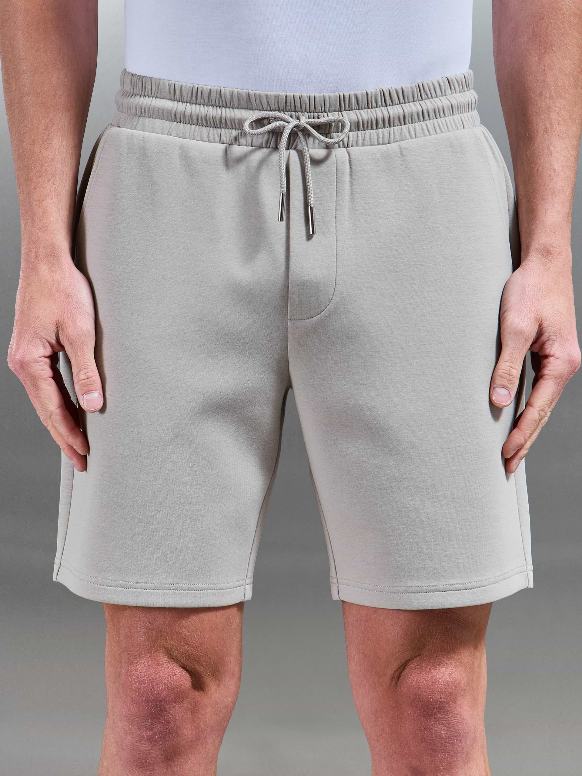 Interlock Jersey Short in Stone