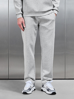 Interlock Jersey Straight Leg Jogger in Marl Grey