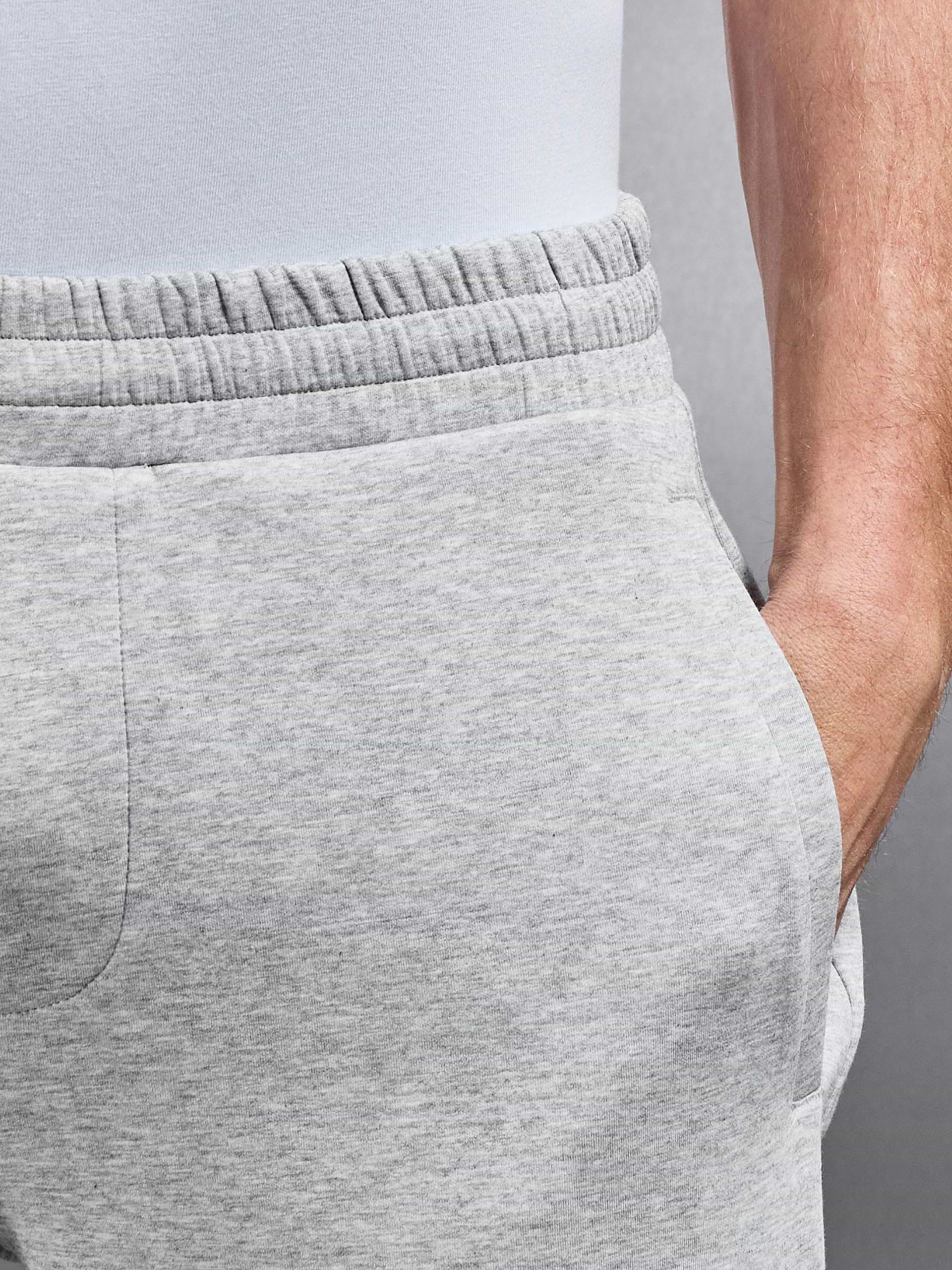 Interlock Jersey Straight Leg Jogger in Marl Grey