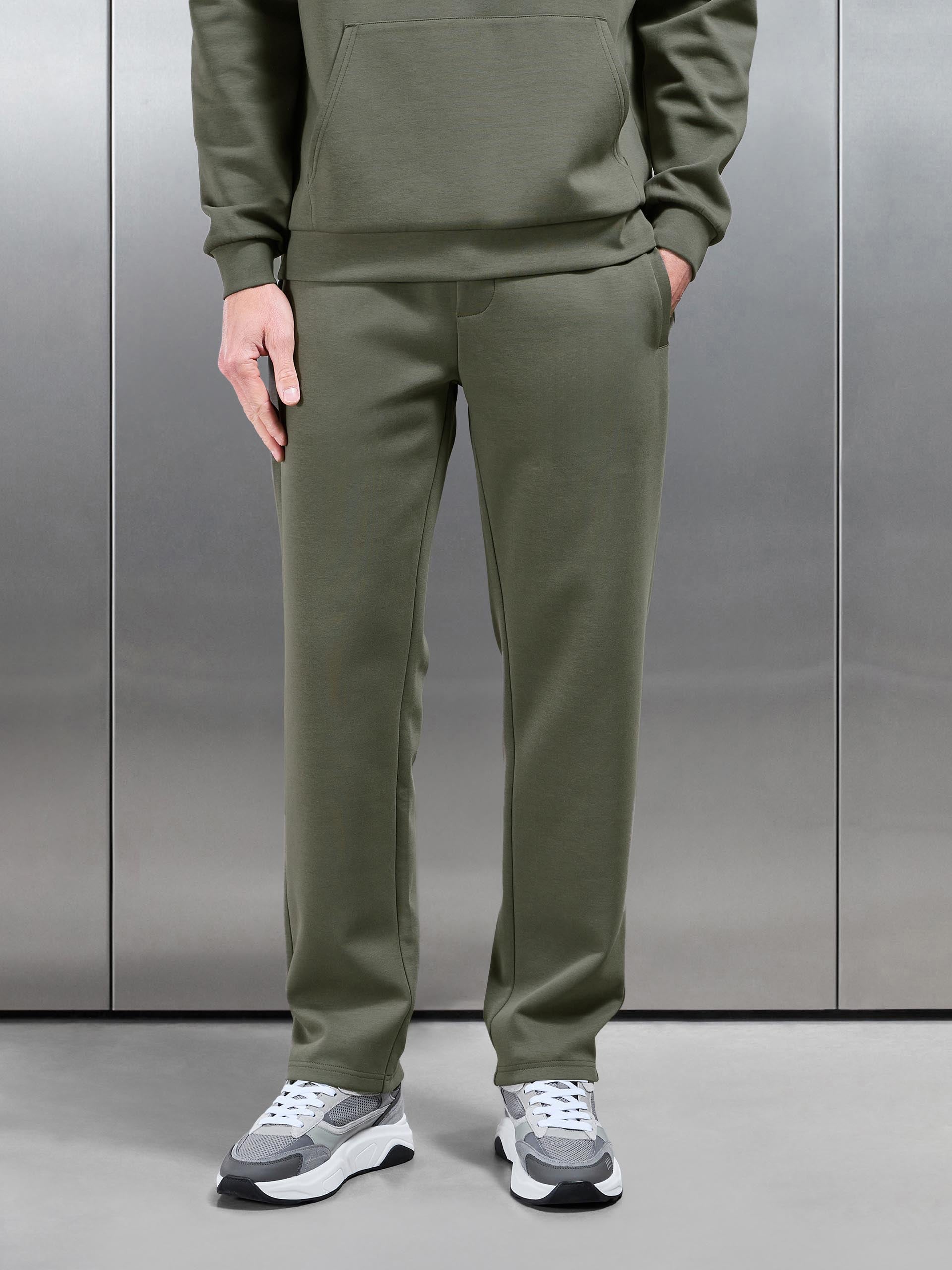 Interlock Jersey Straight Leg Jogger in Sage