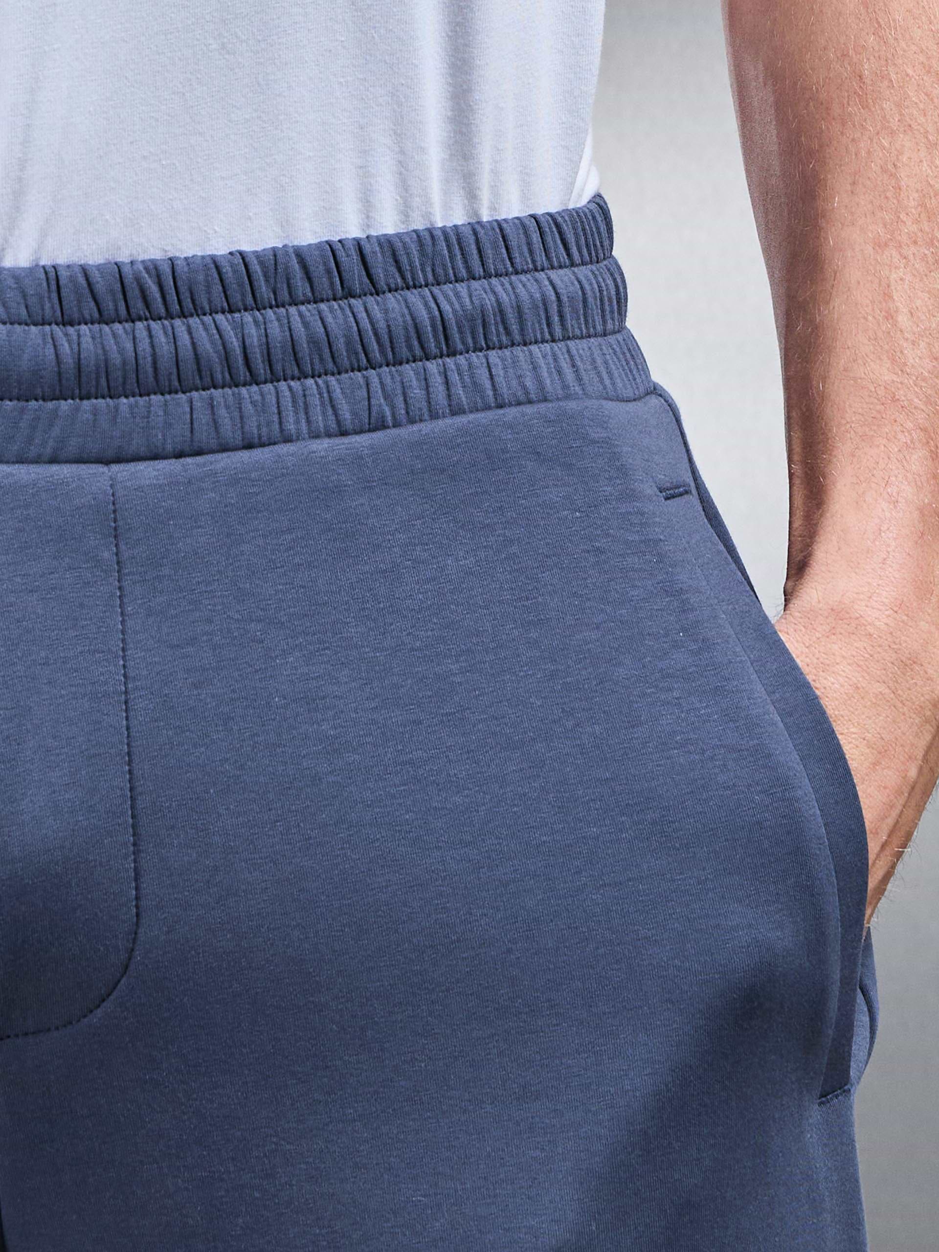 Interlock Jersey Straight Leg Jogger in Slate Blue