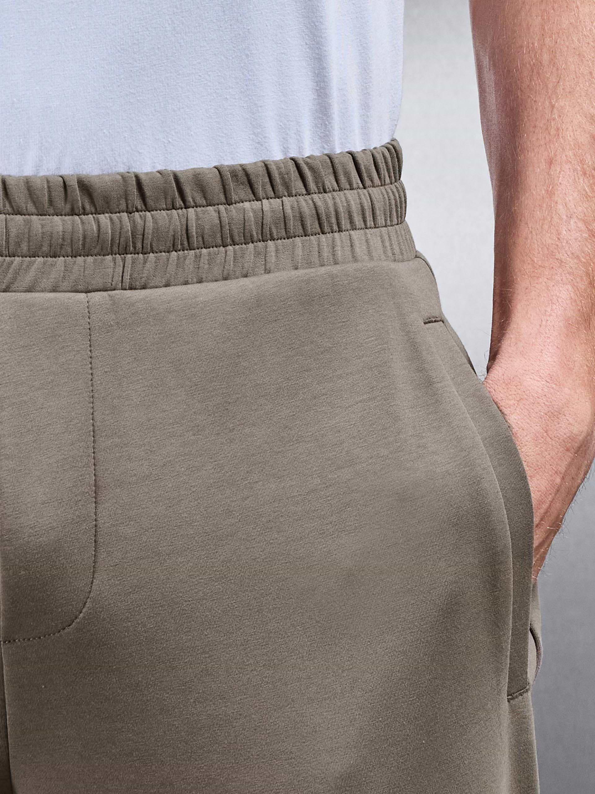 Interlock Jersey Straight Leg Jogger in Taupe