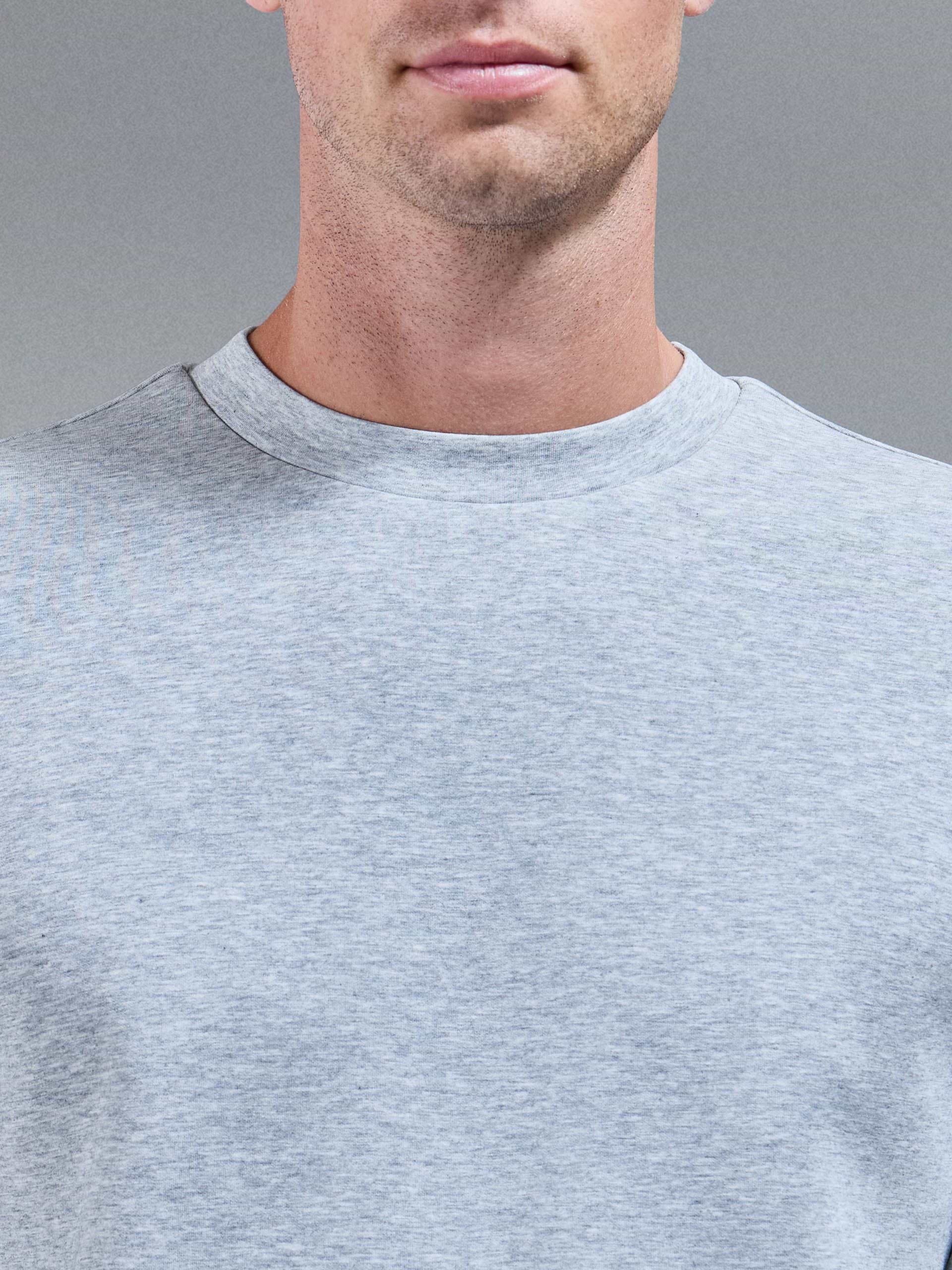 Interlock Jersey Sweatshirt in Marl Grey