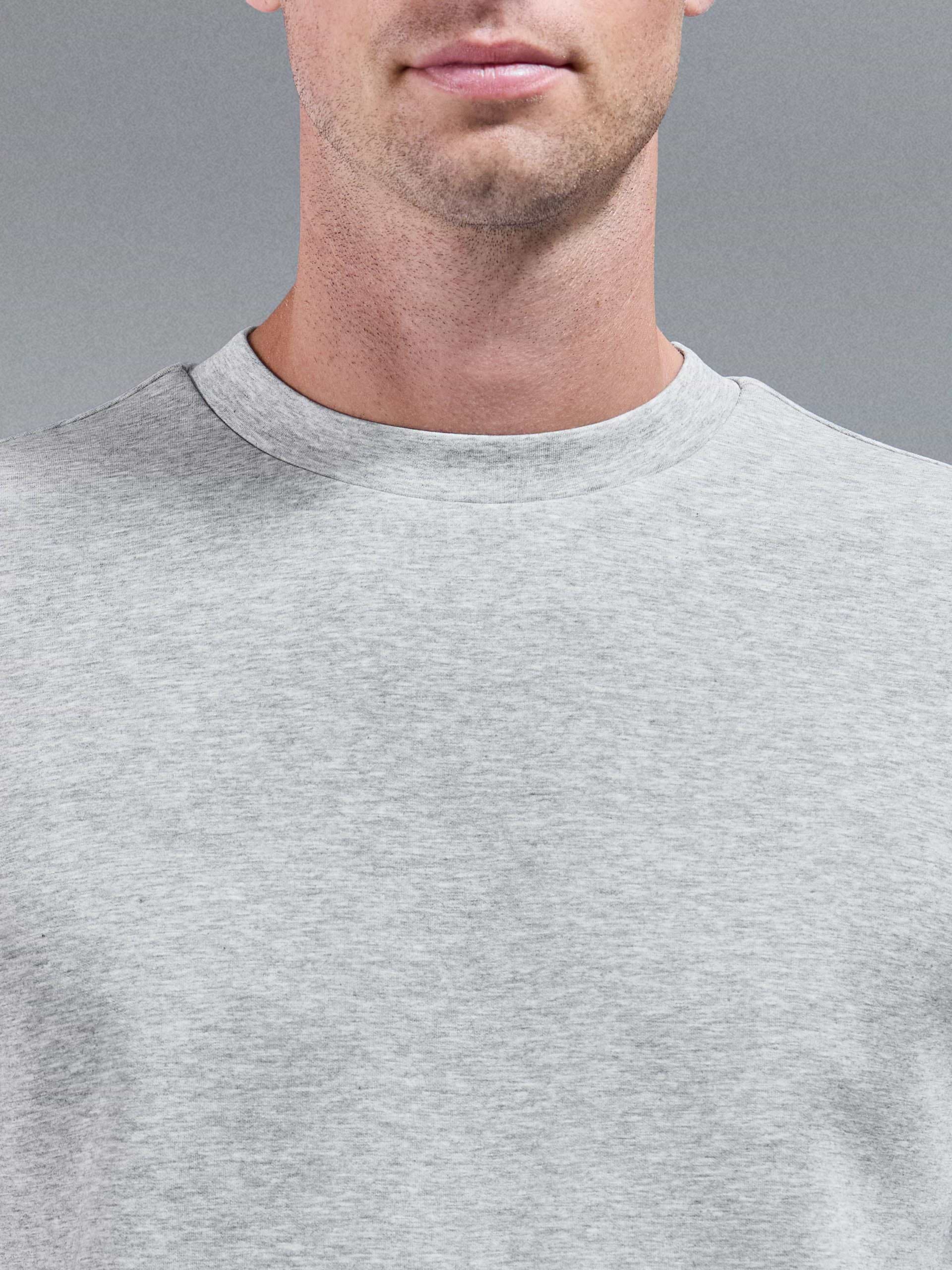 Interlock Jersey Sweatshirt in Marl Grey
