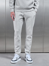 Interlock Jersey Tapered Jogger in Marl Grey