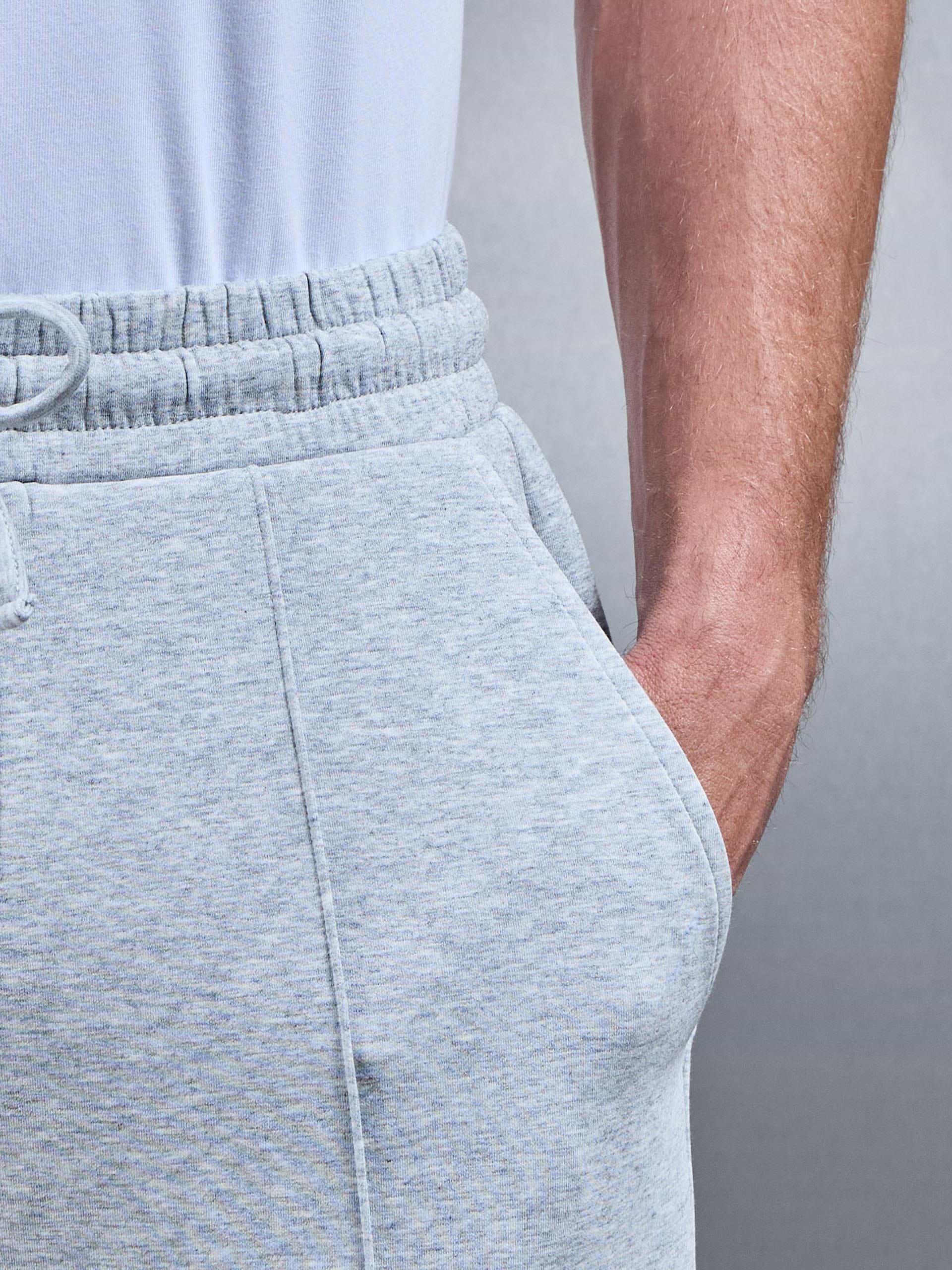 Interlock Jersey Tapered Jogger in Marl Grey