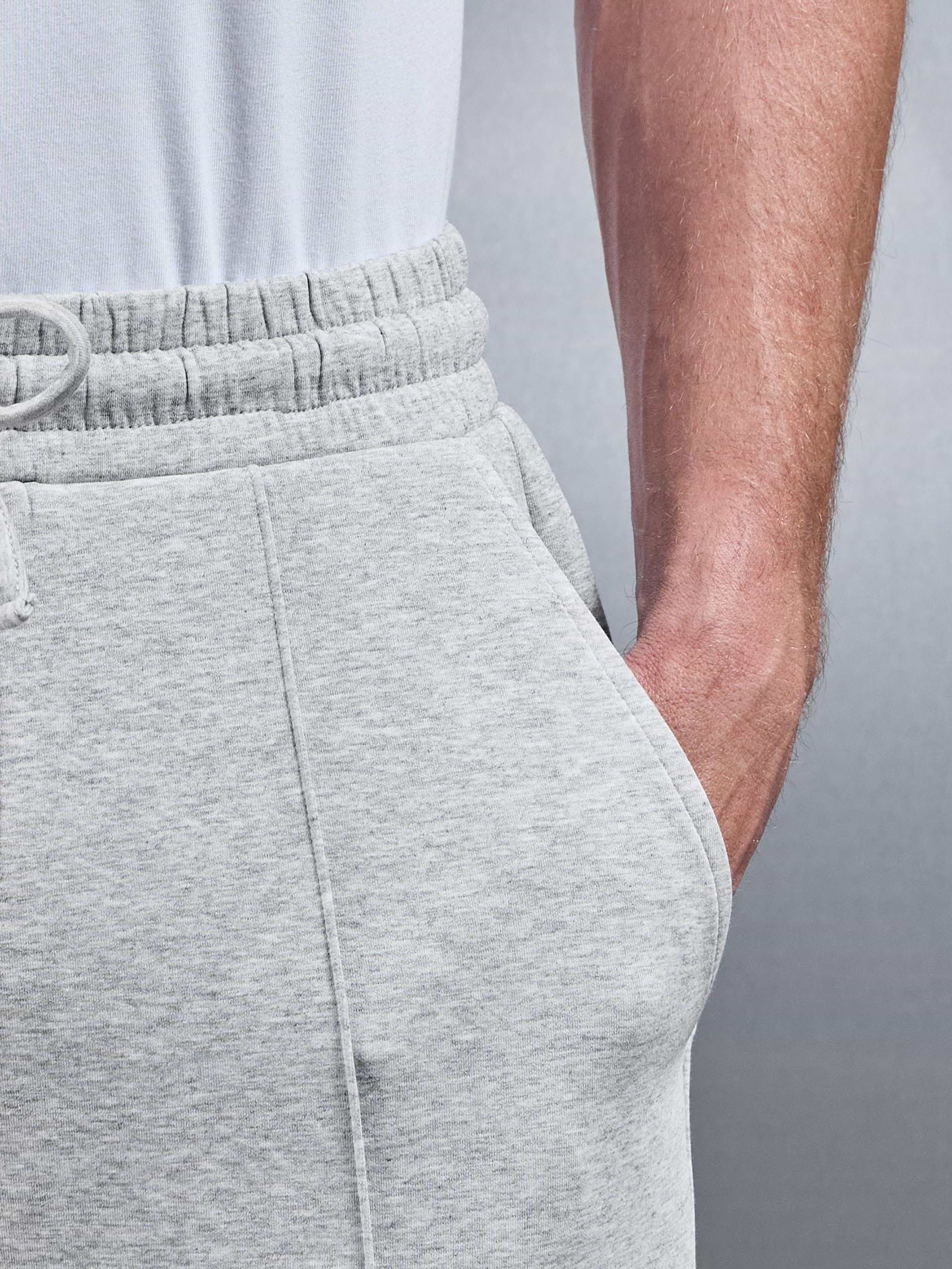 Interlock Jersey Tapered Jogger in Marl Grey