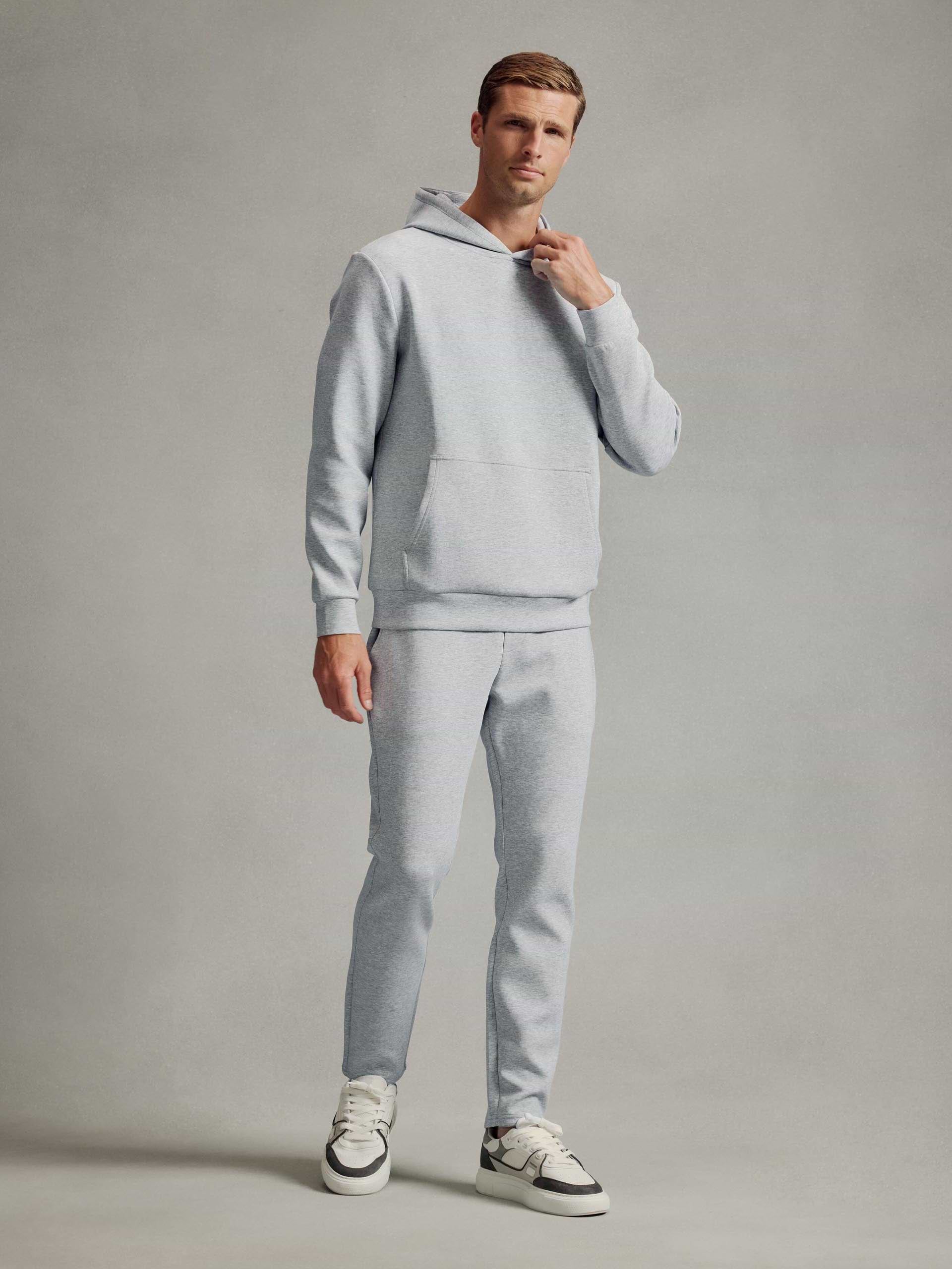 Interlock Jersey Essential Jogger in Marl Grey