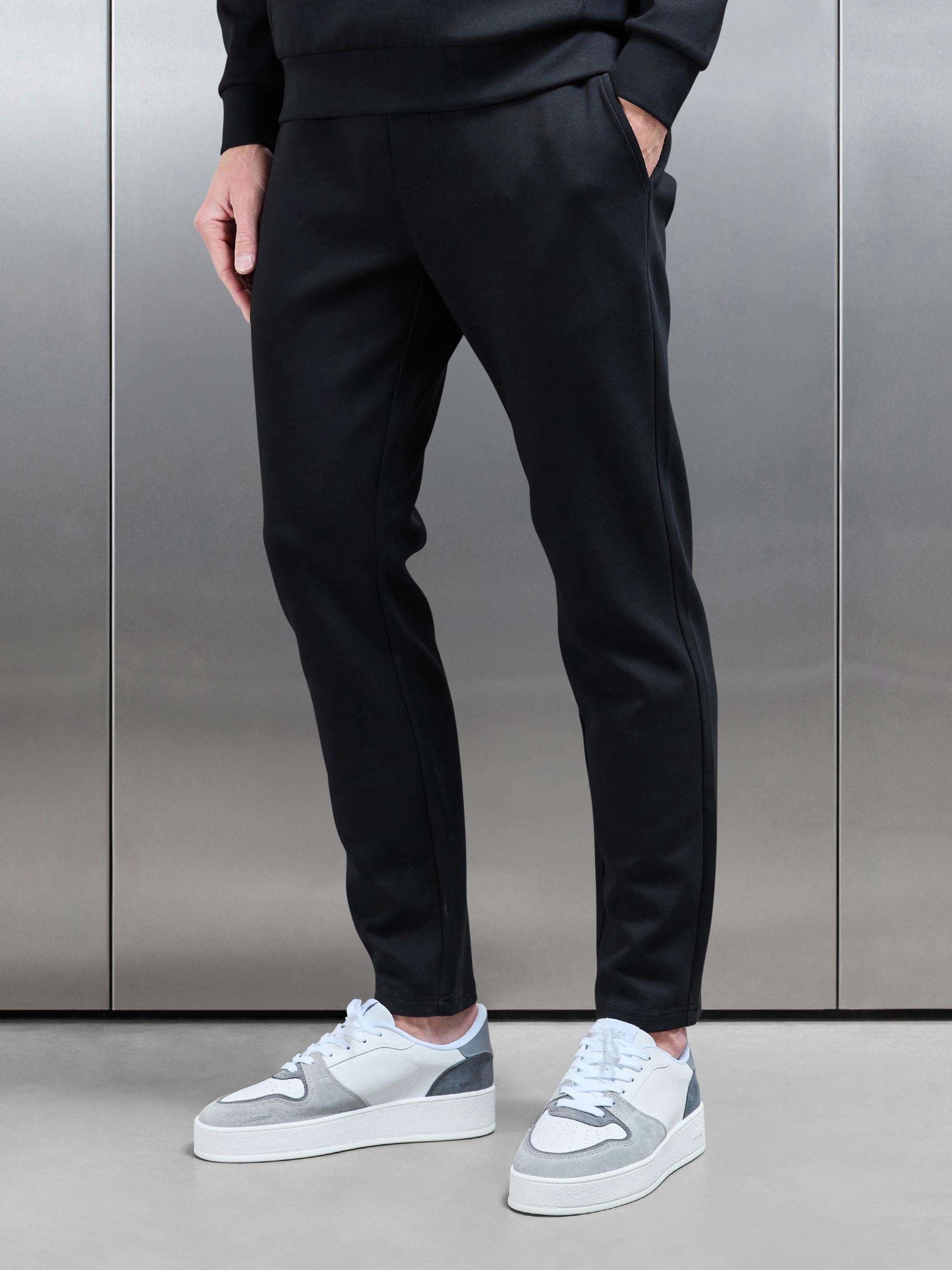 Interlock Jersey Essential Jogger in Black