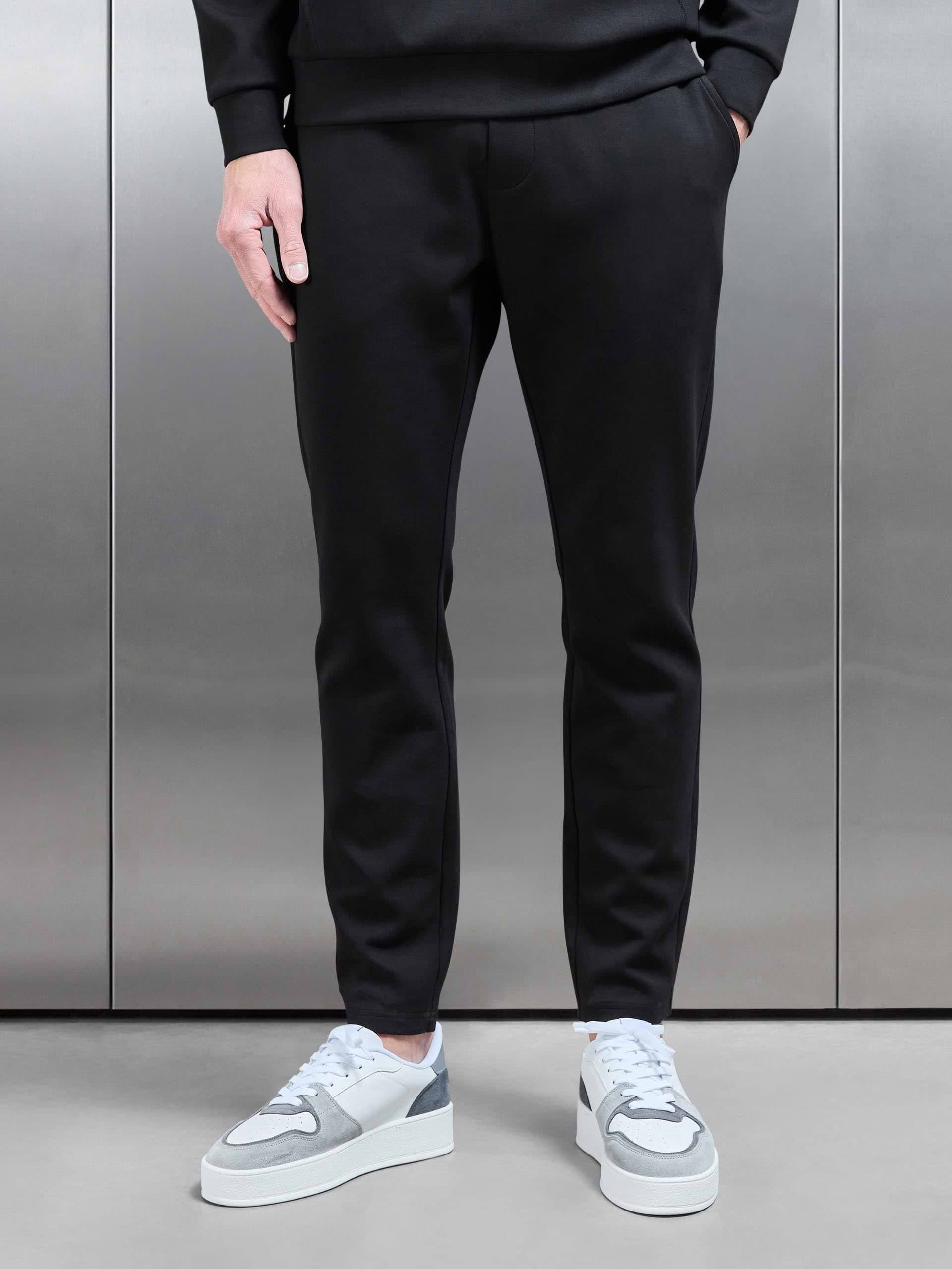 Interlock Jersey Essential Jogger in Black