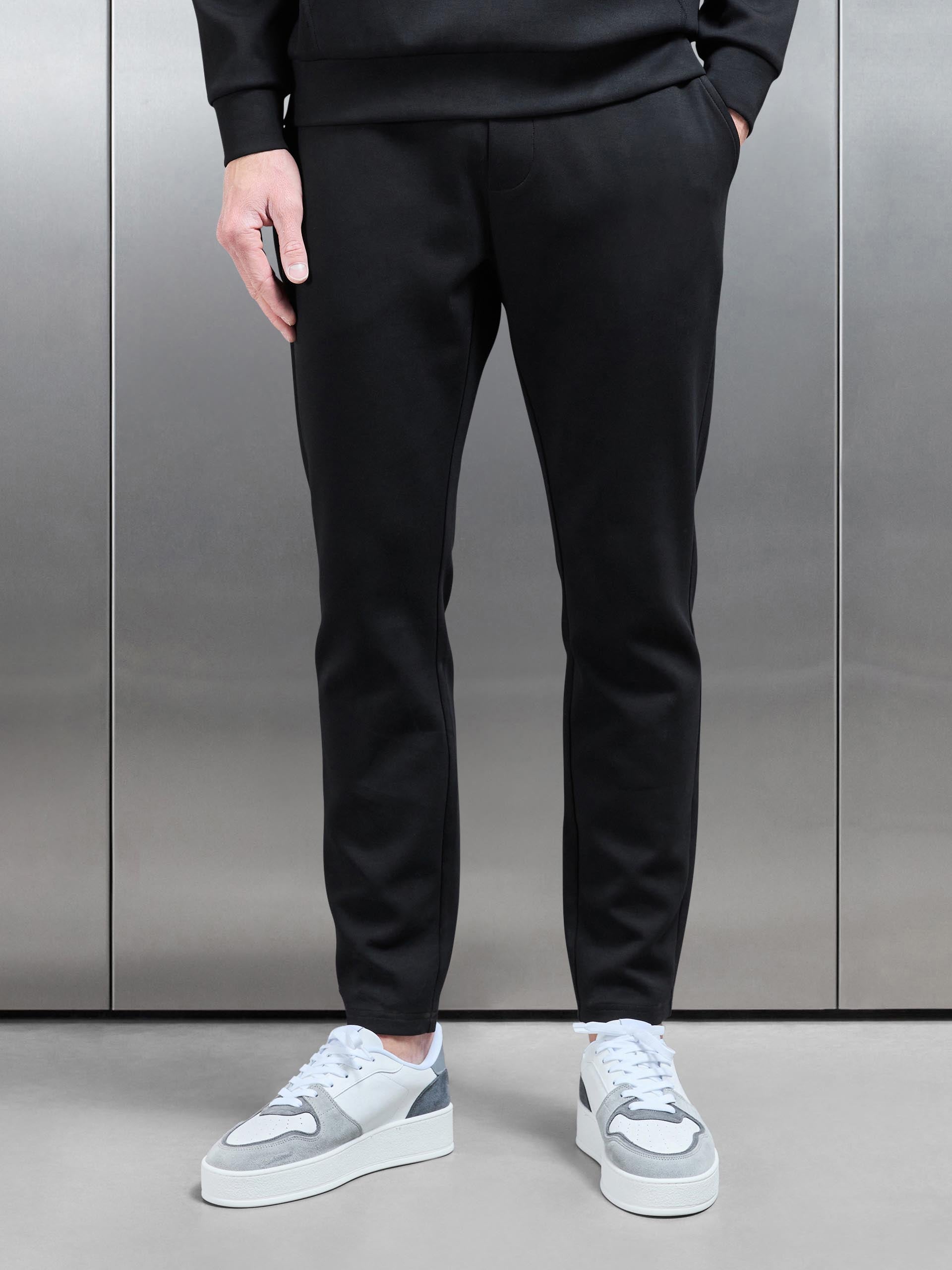 Interlock Jersey Essential Jogger in Black