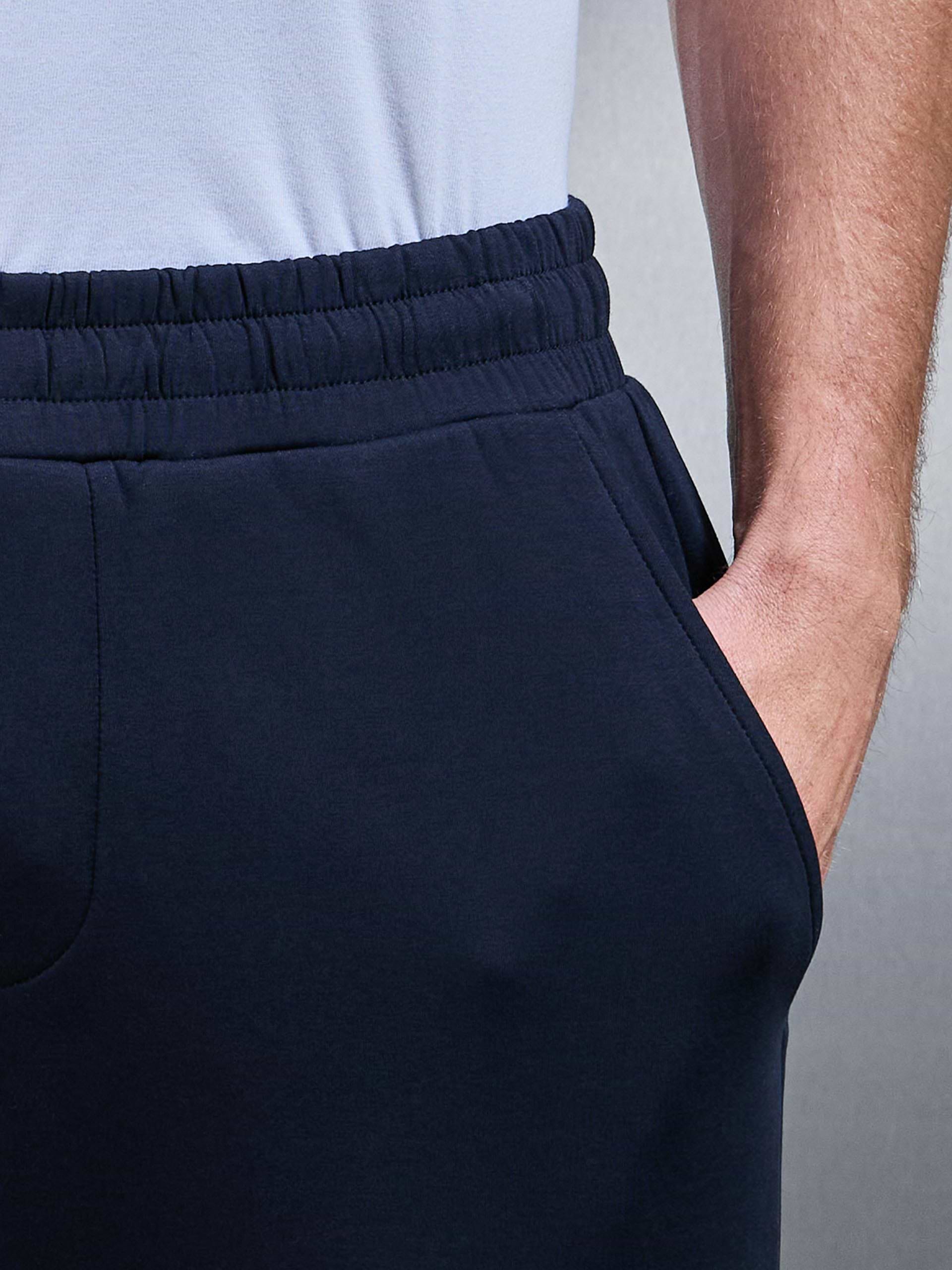 Interlock Jersey Essential Jogger in Navy