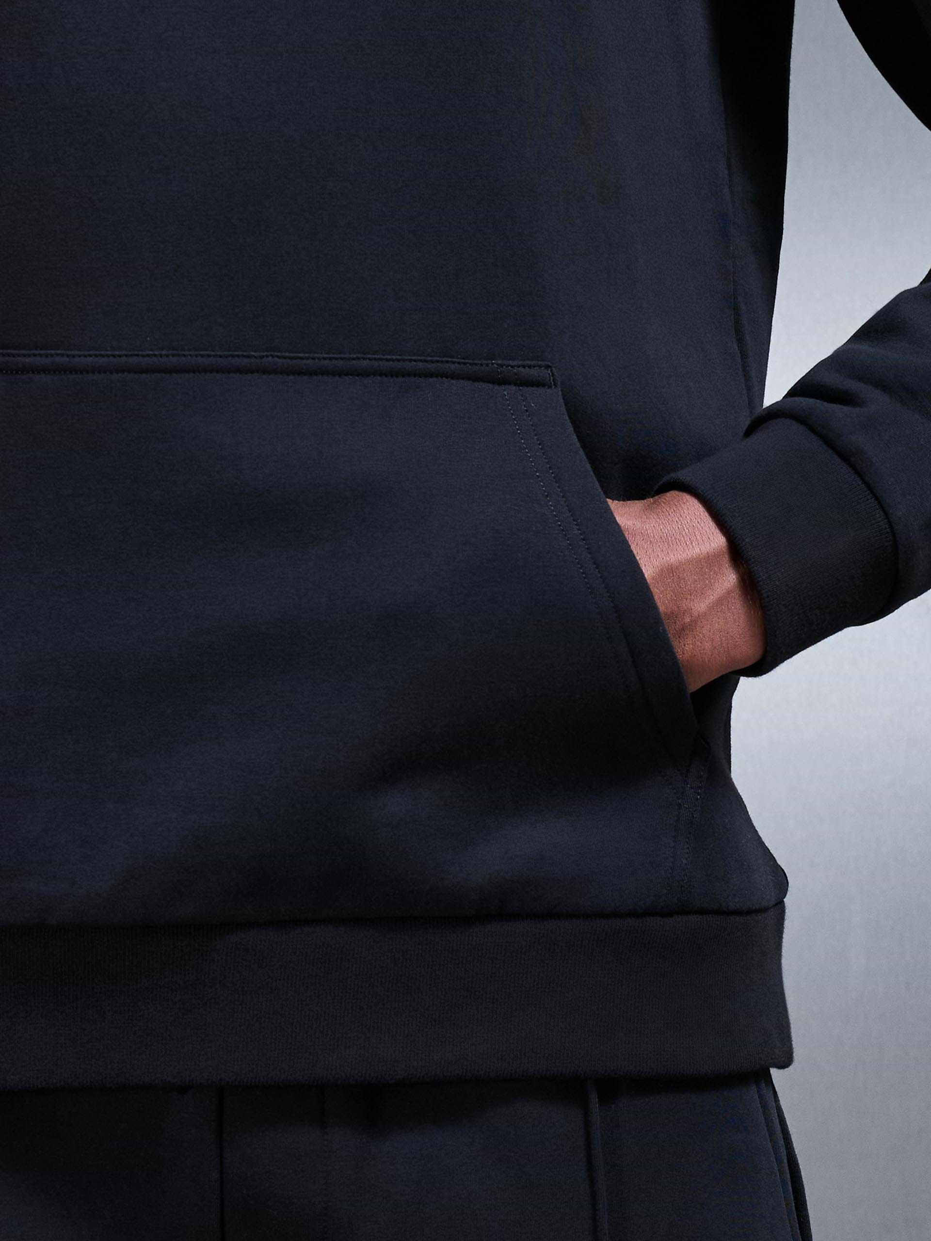 Jersey Hoodie In Black