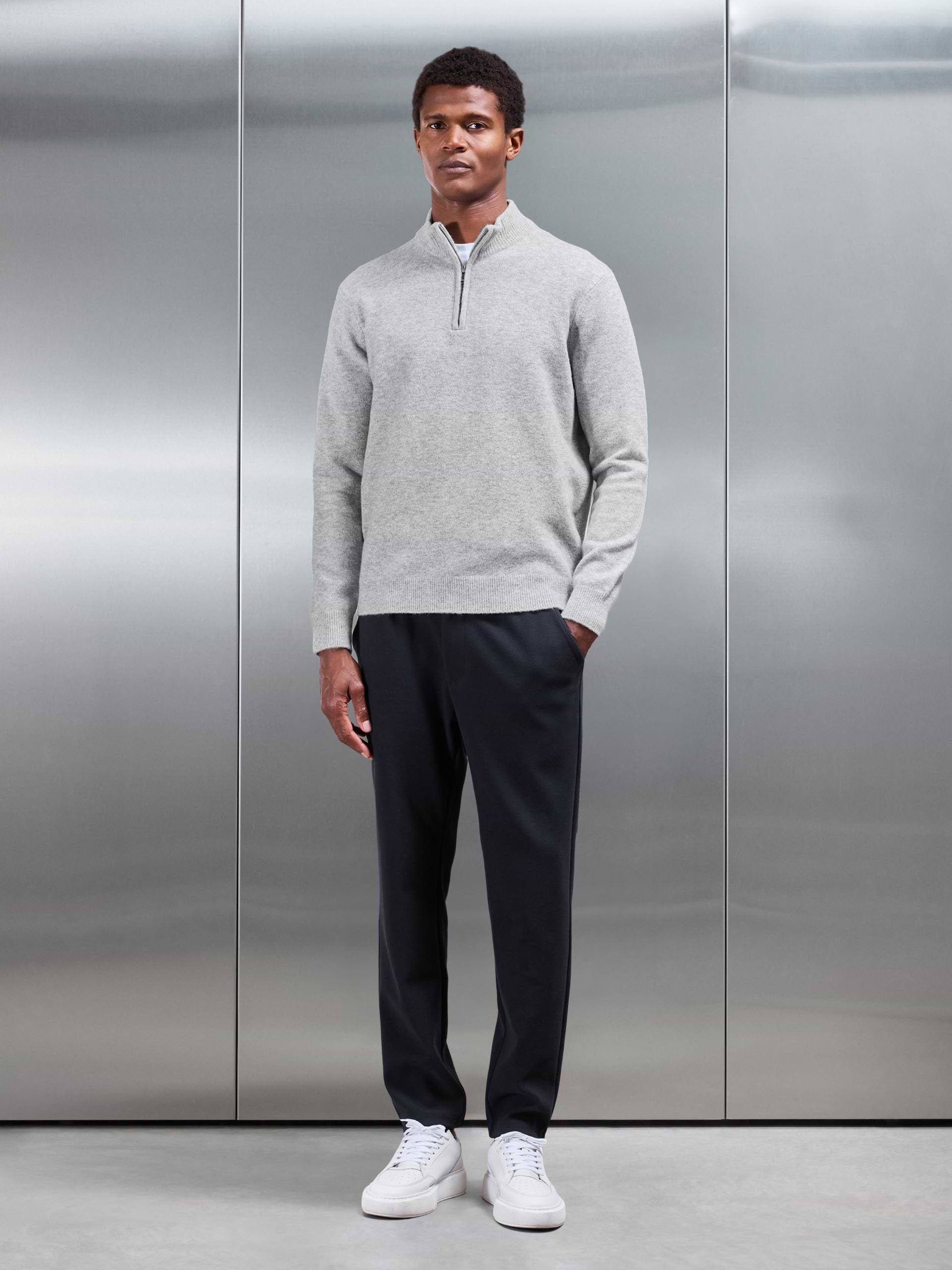 Knitted Tailored Jogger in Navy