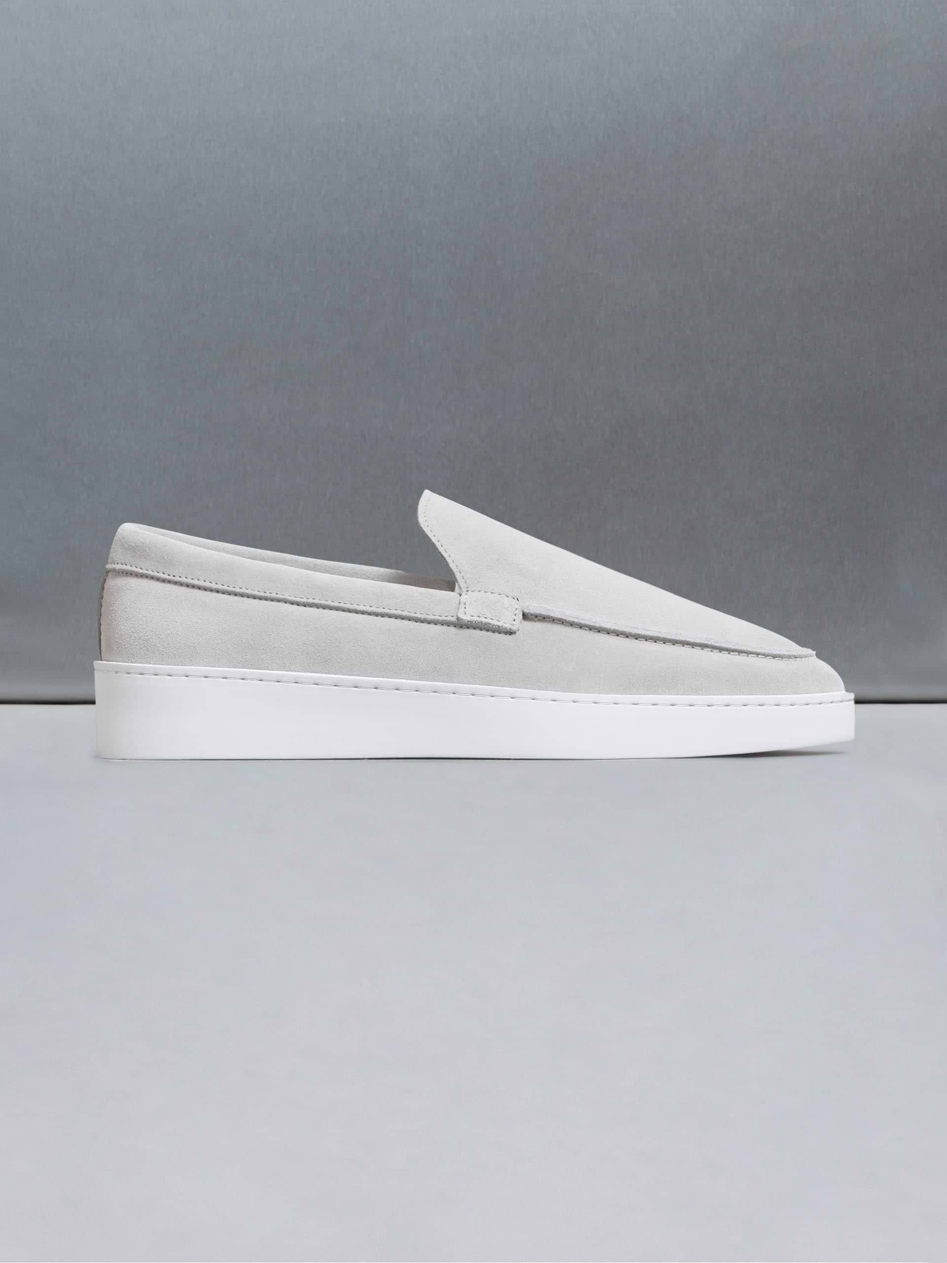 Suede Loafer in Grey