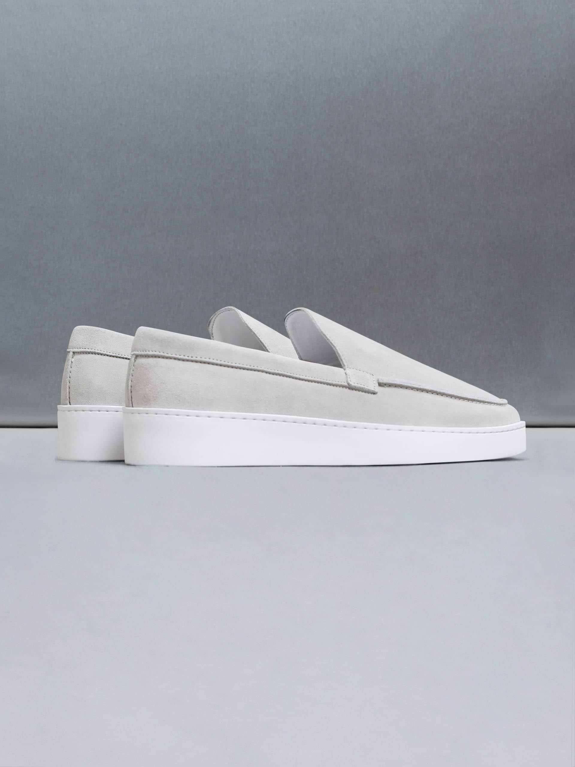 Suede Loafer in Grey