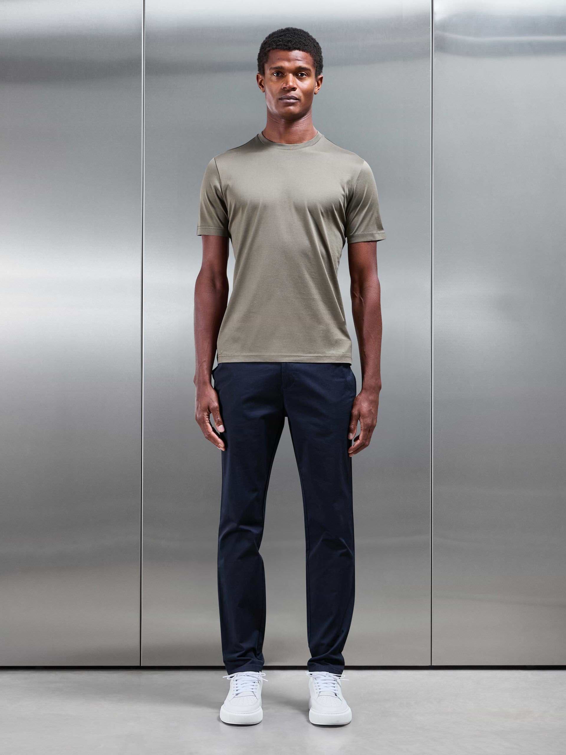 Mercerised T-Shirt in Sage