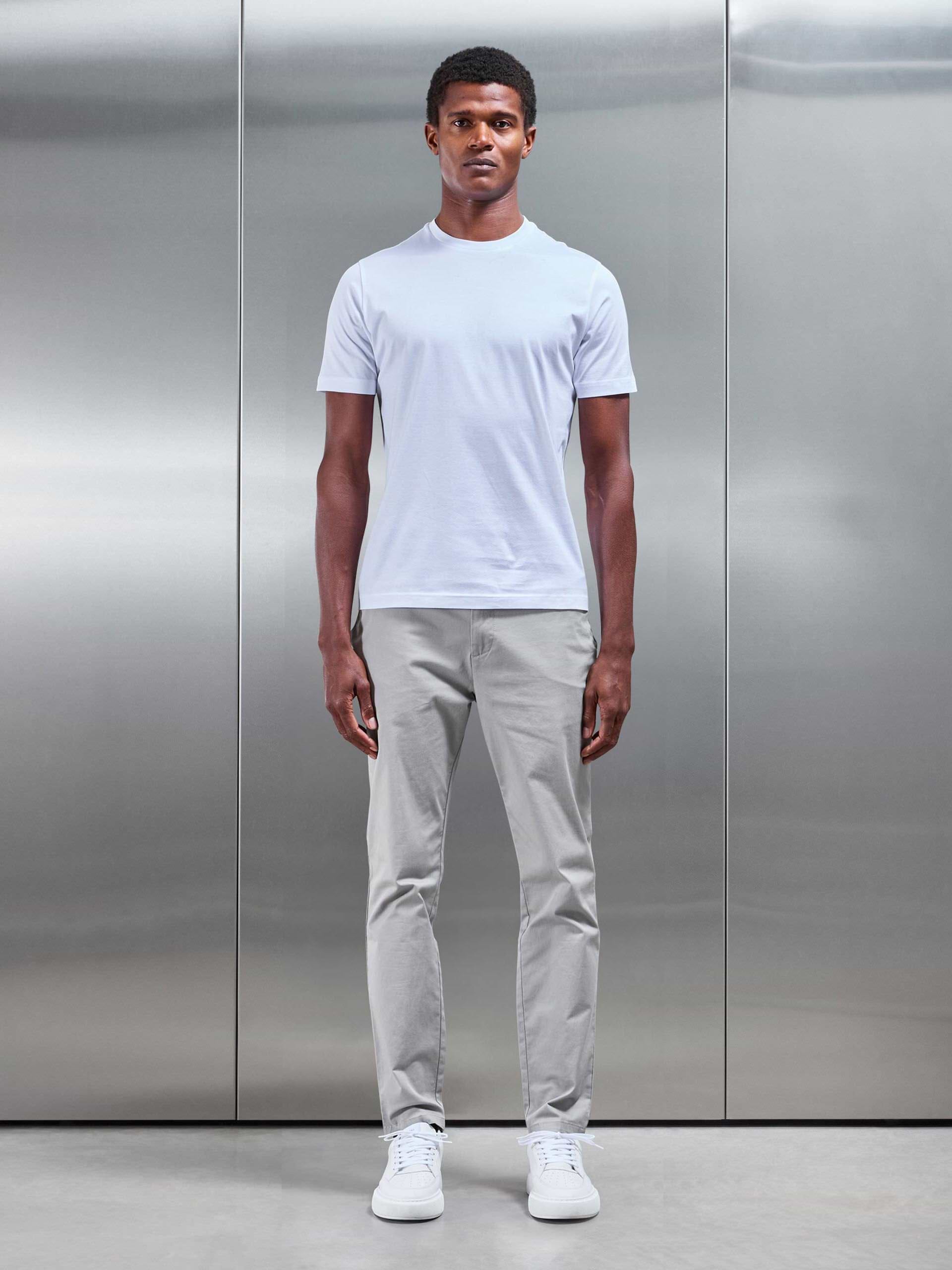 Mercerised T-Shirt in White