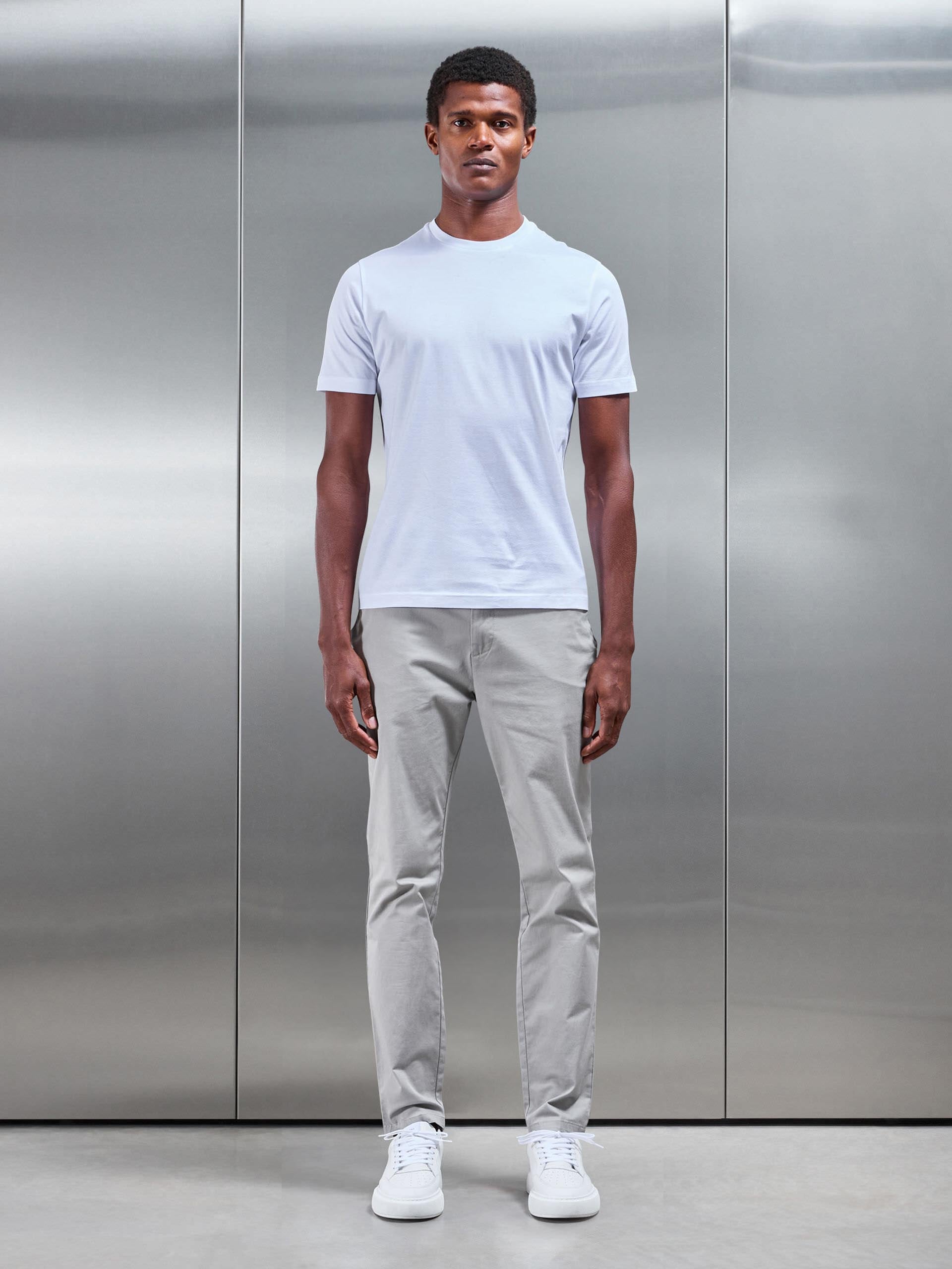 Mercerised T-Shirt in White